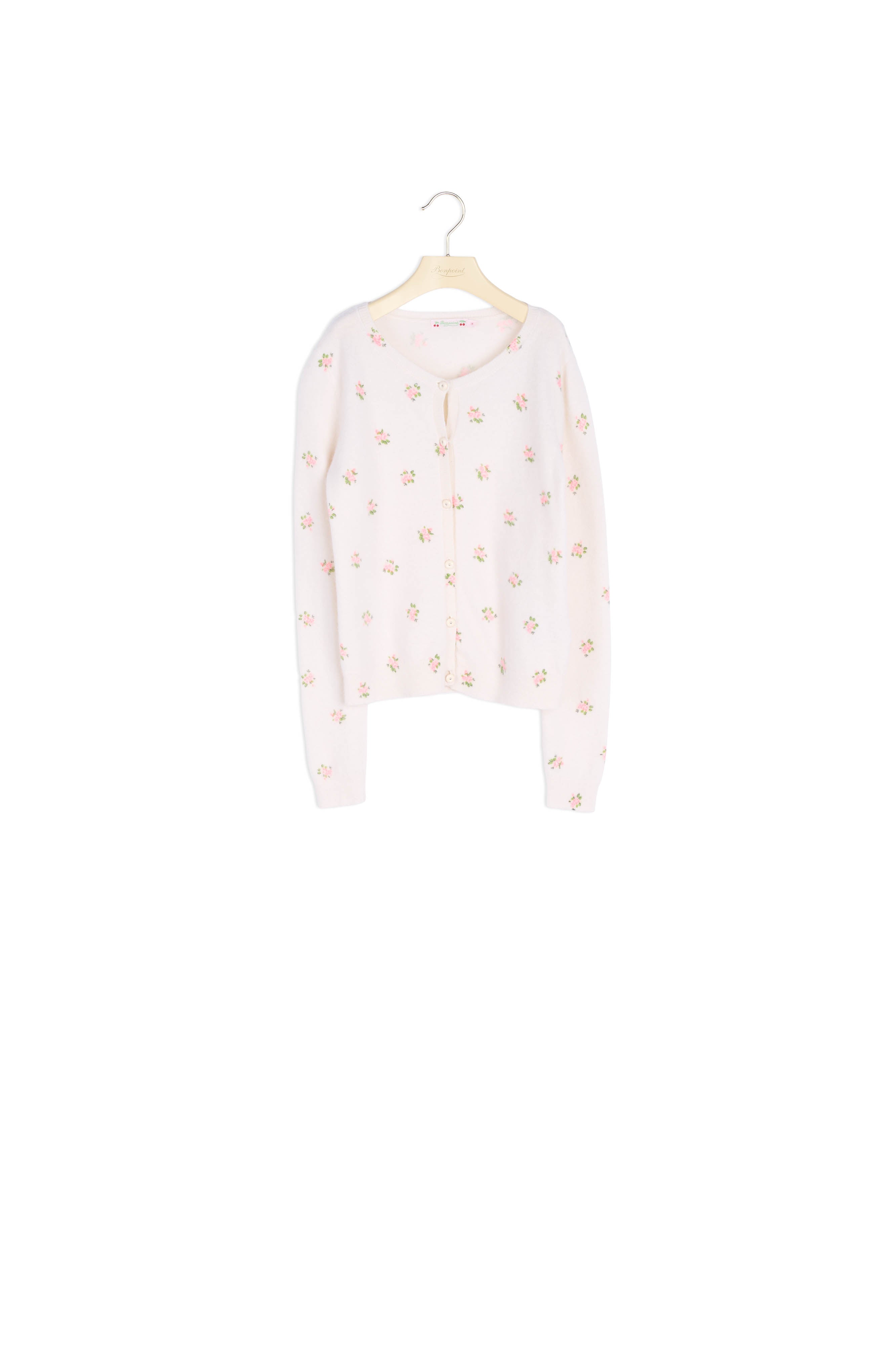 Cardigan en cachemire imprimé - Bonpoint vintage