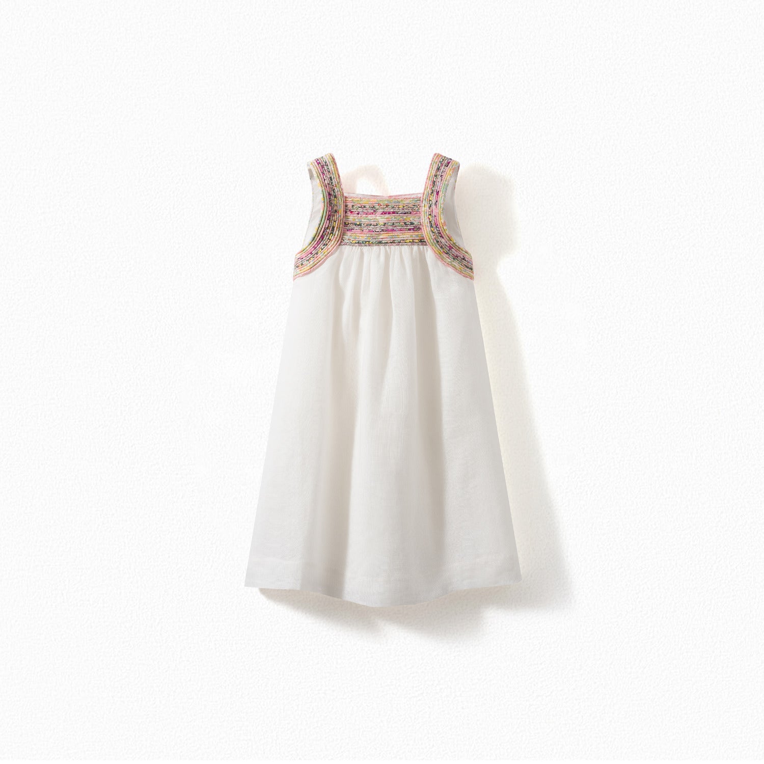 Robe à passepoils tissu Liberty - Bonpoint vintage
