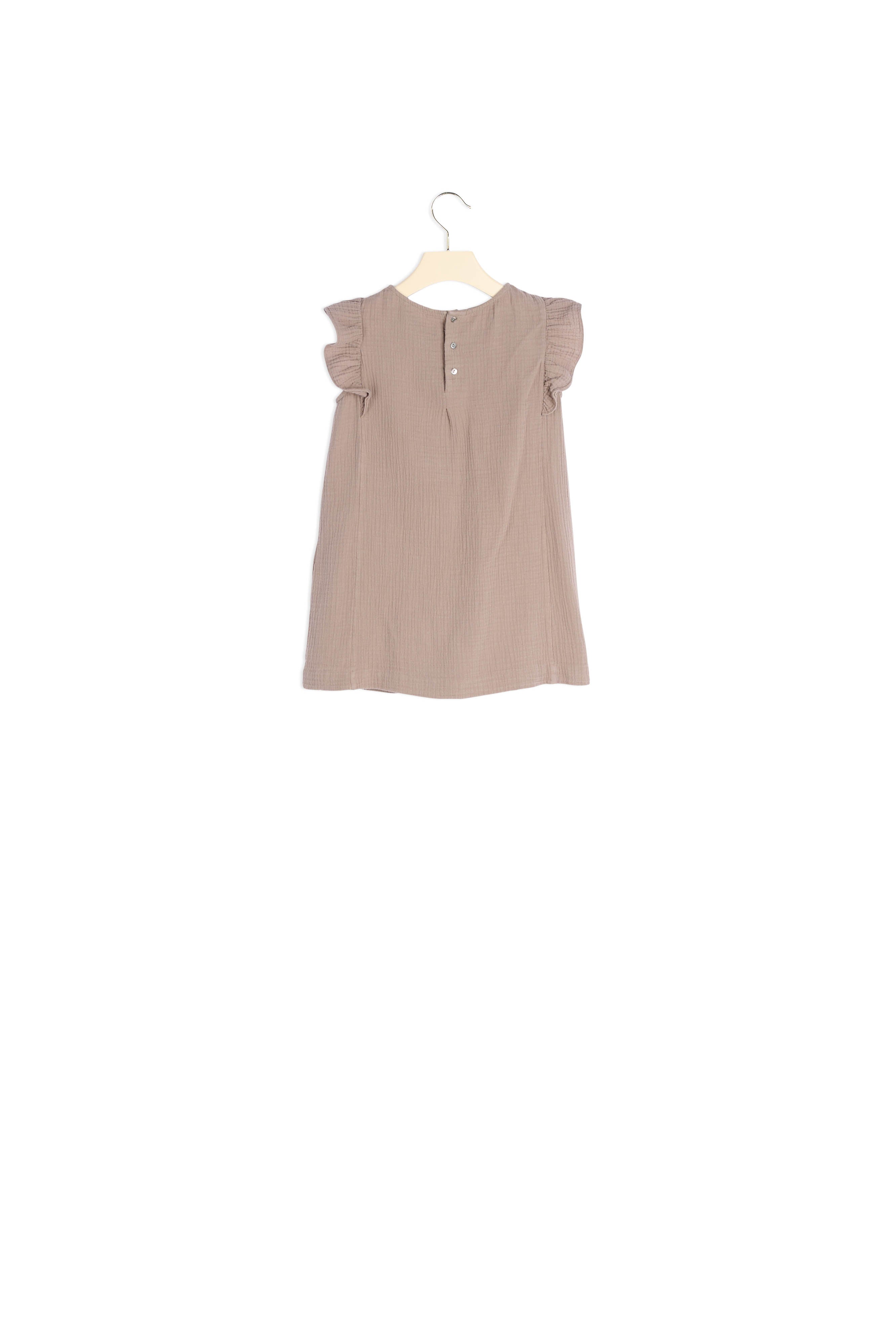 Robe en coton rebrodé - Bonpoint vintage