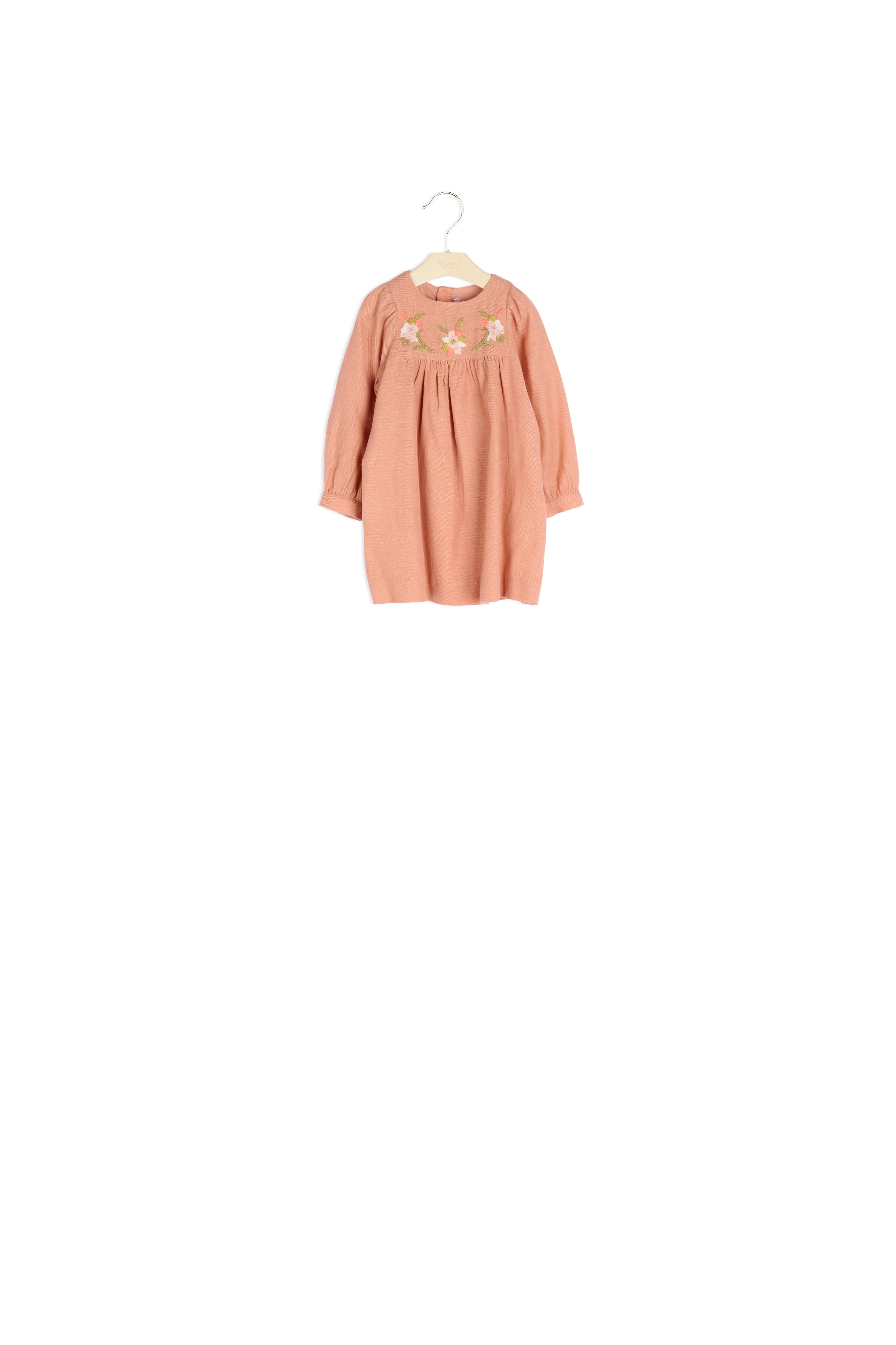 Robe en twill brodé - Bonpoint vintage