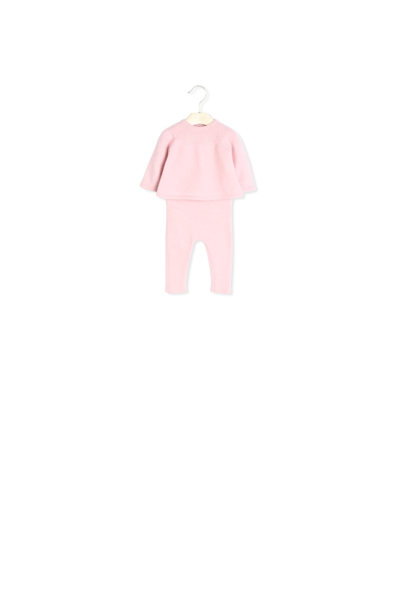 Ensemble en mérinos bébé buvard - Bonpoint vintage