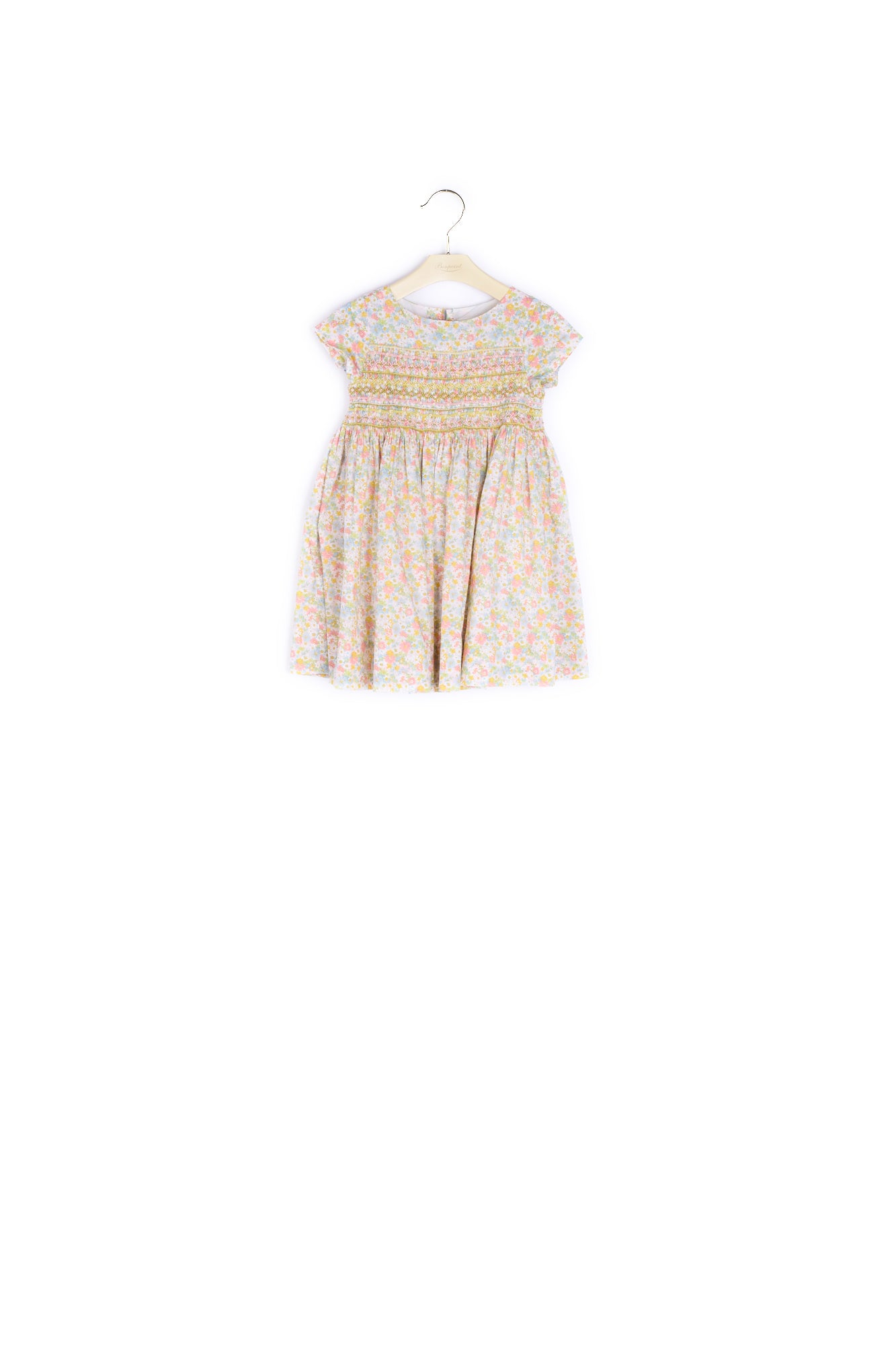 Robe smockée en coton fille - Bonpoint vintage