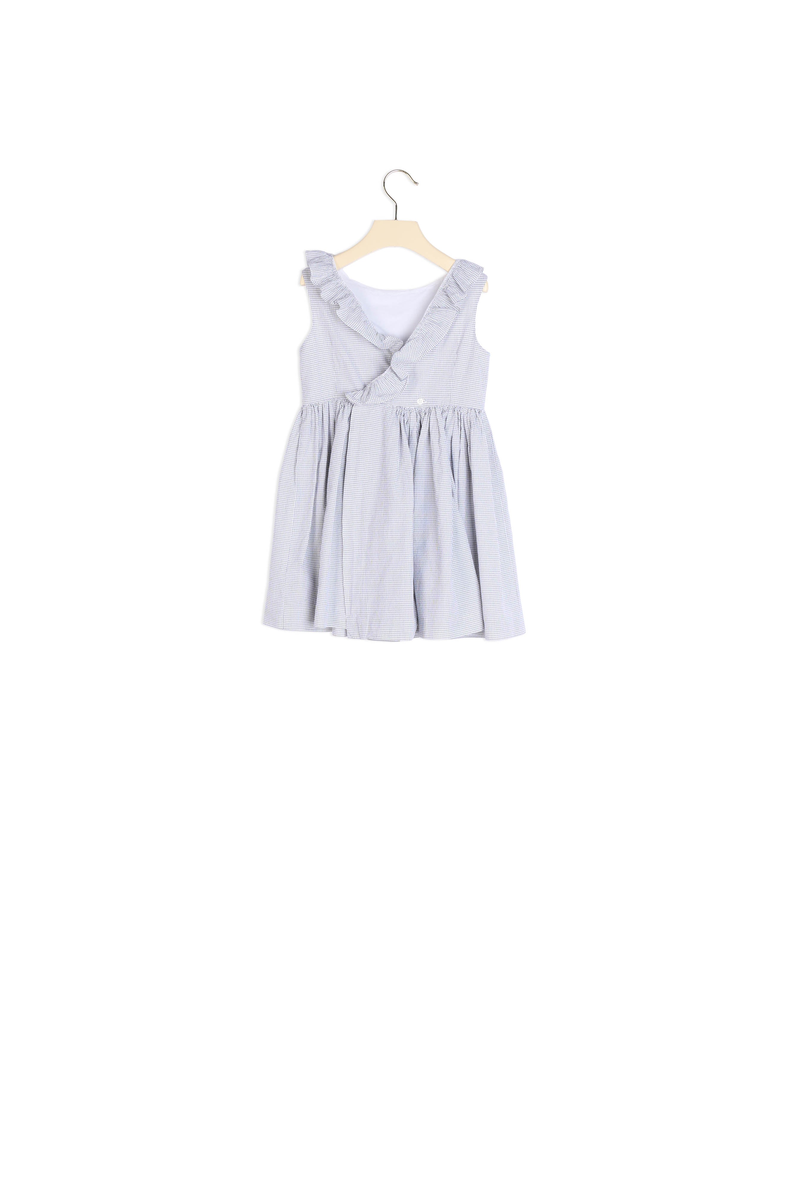 Robe avec volant carreaux - Bonpoint vintage