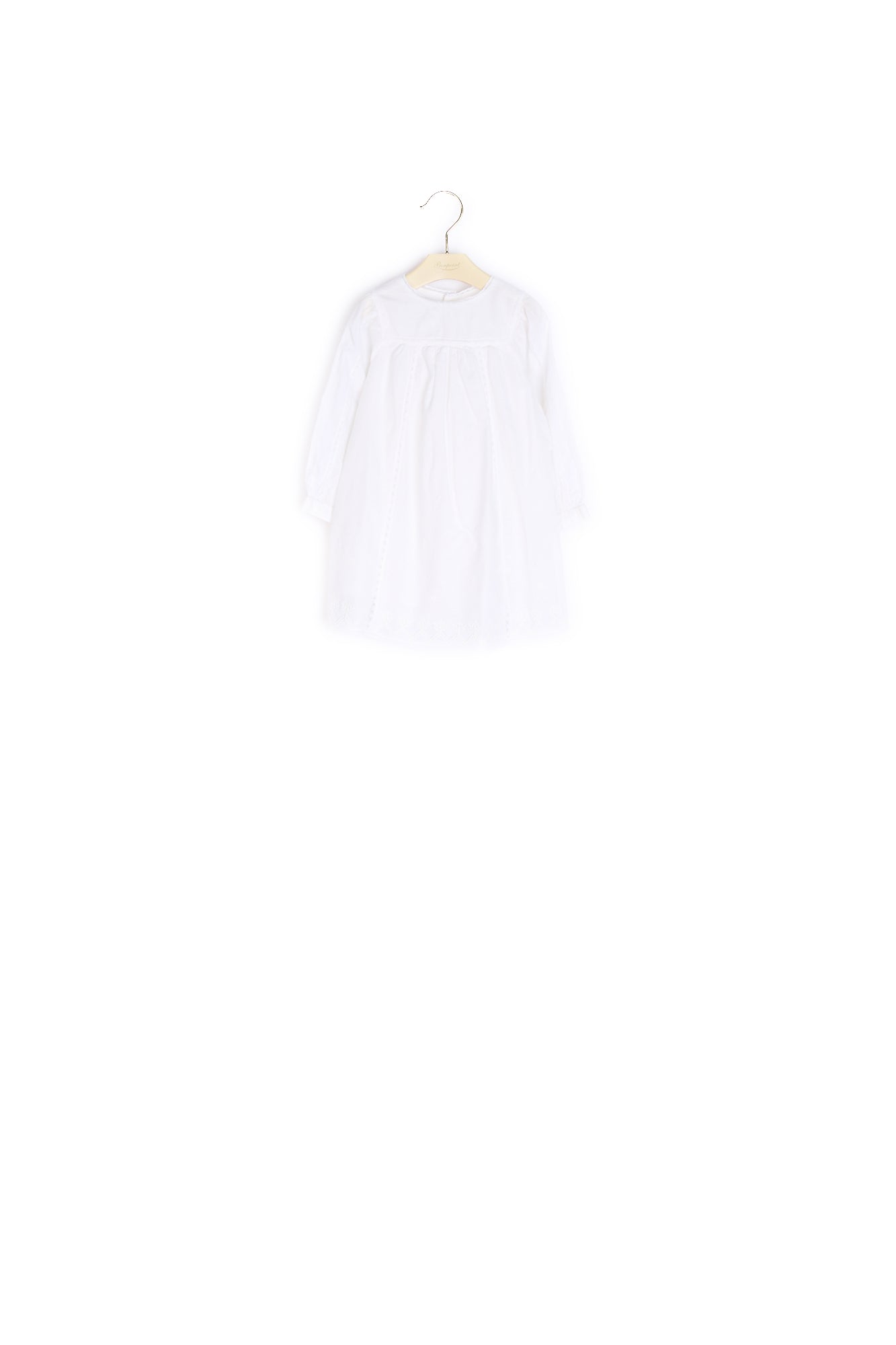 Robe bébé en coton détails dentelle - Bonpoint vintage