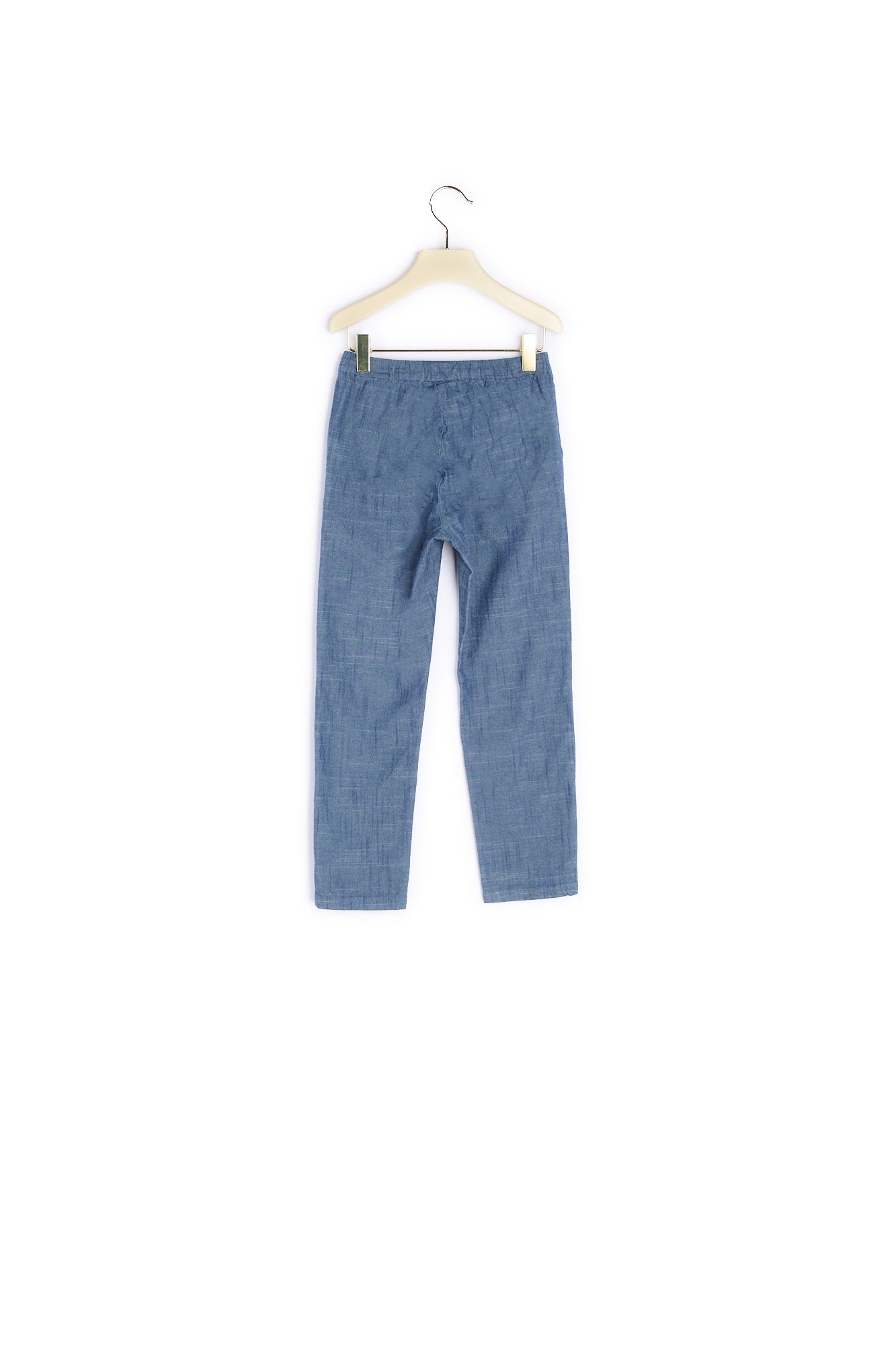Pantalon en coton chambray fille - Bonpoint vintage