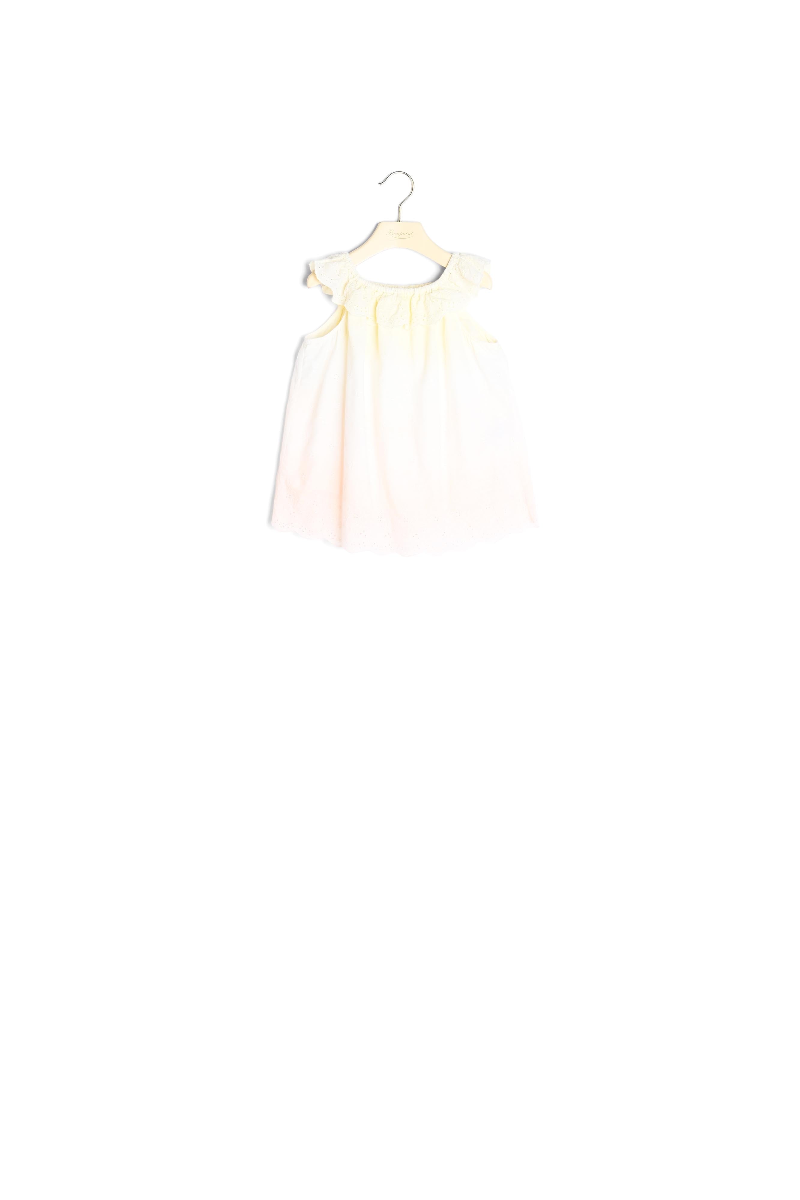 Blouse brodée dip dye - Bonpoint vintage