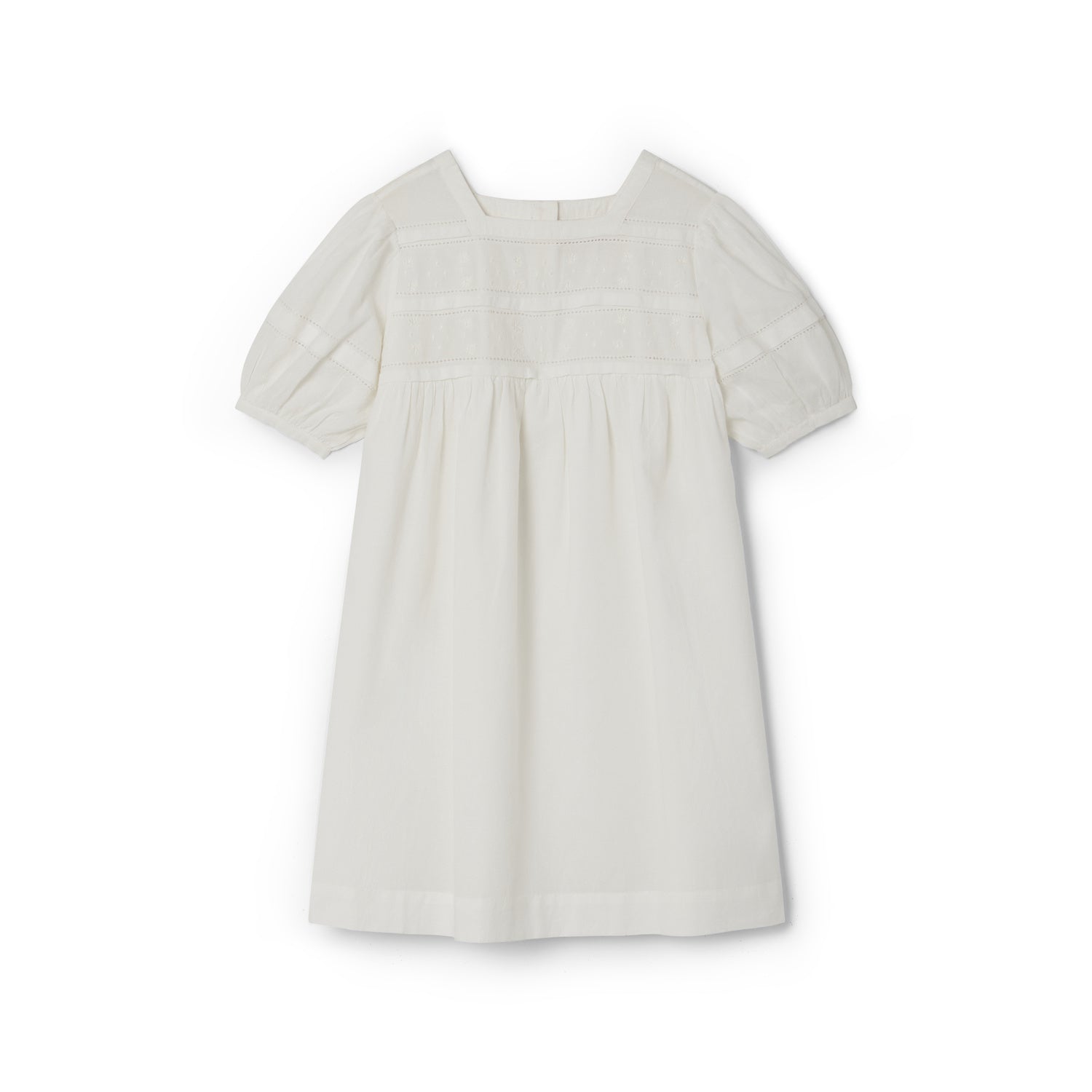Robe en voile de coton brodé - Bonpoint vintage