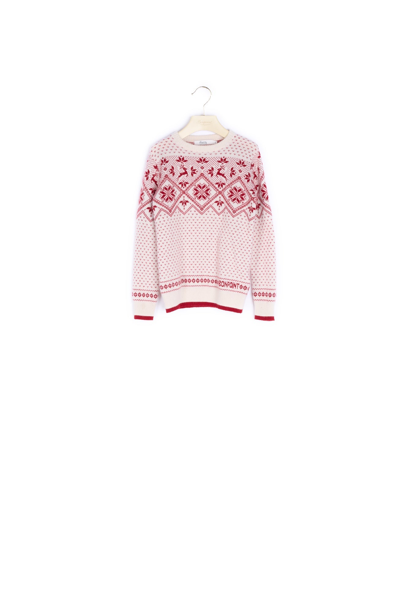 Pull jacquard rennes - Bonpoint vintage