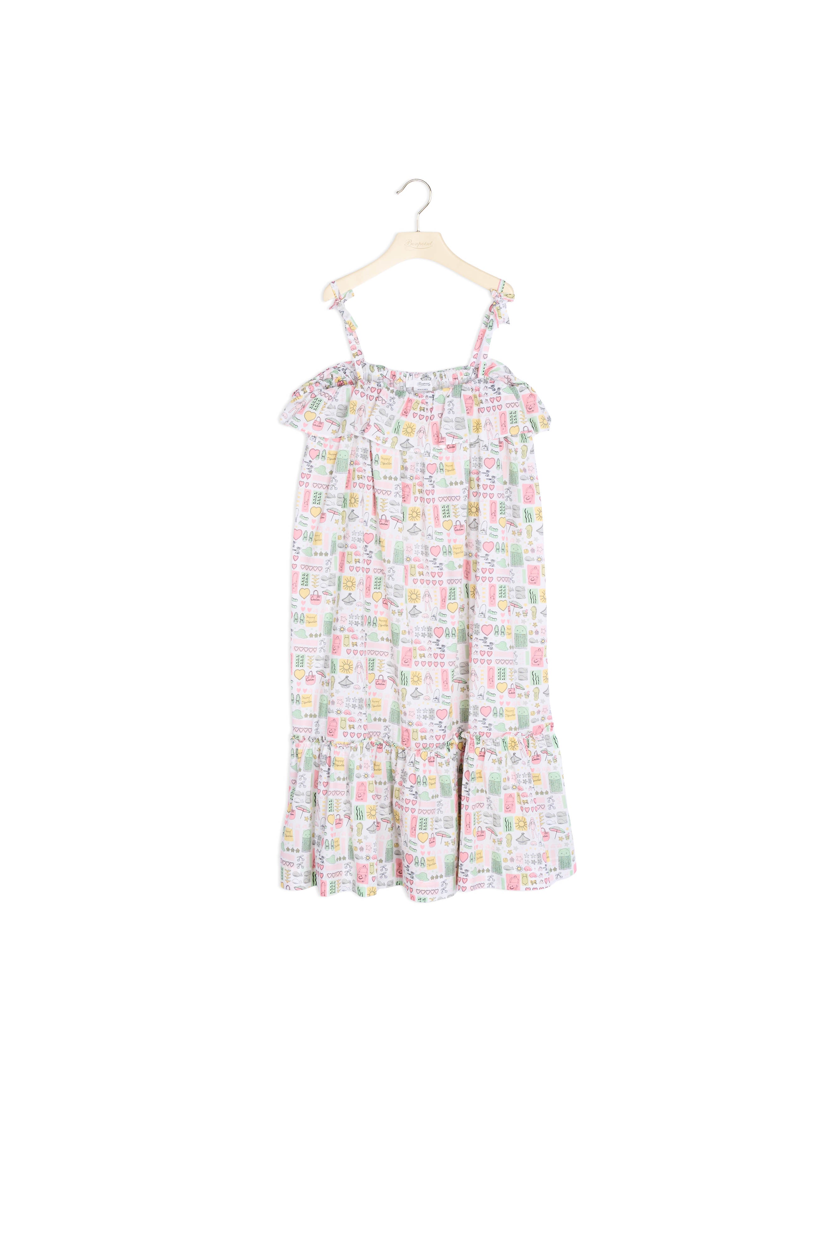 Robe en popeline imprimée - Bonpoint vintage