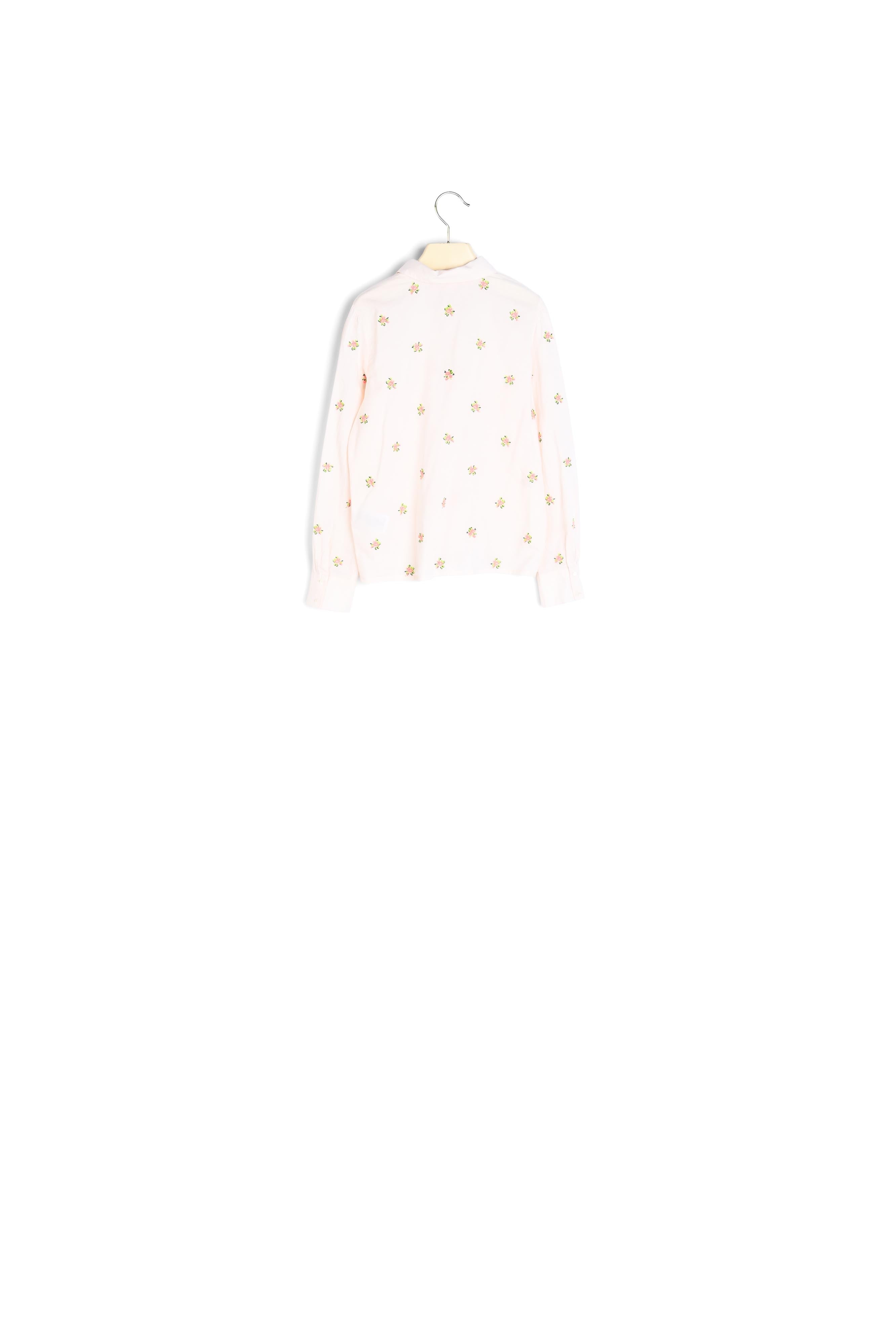 Blouse brodée en voile de coton - Bonpoint vintage