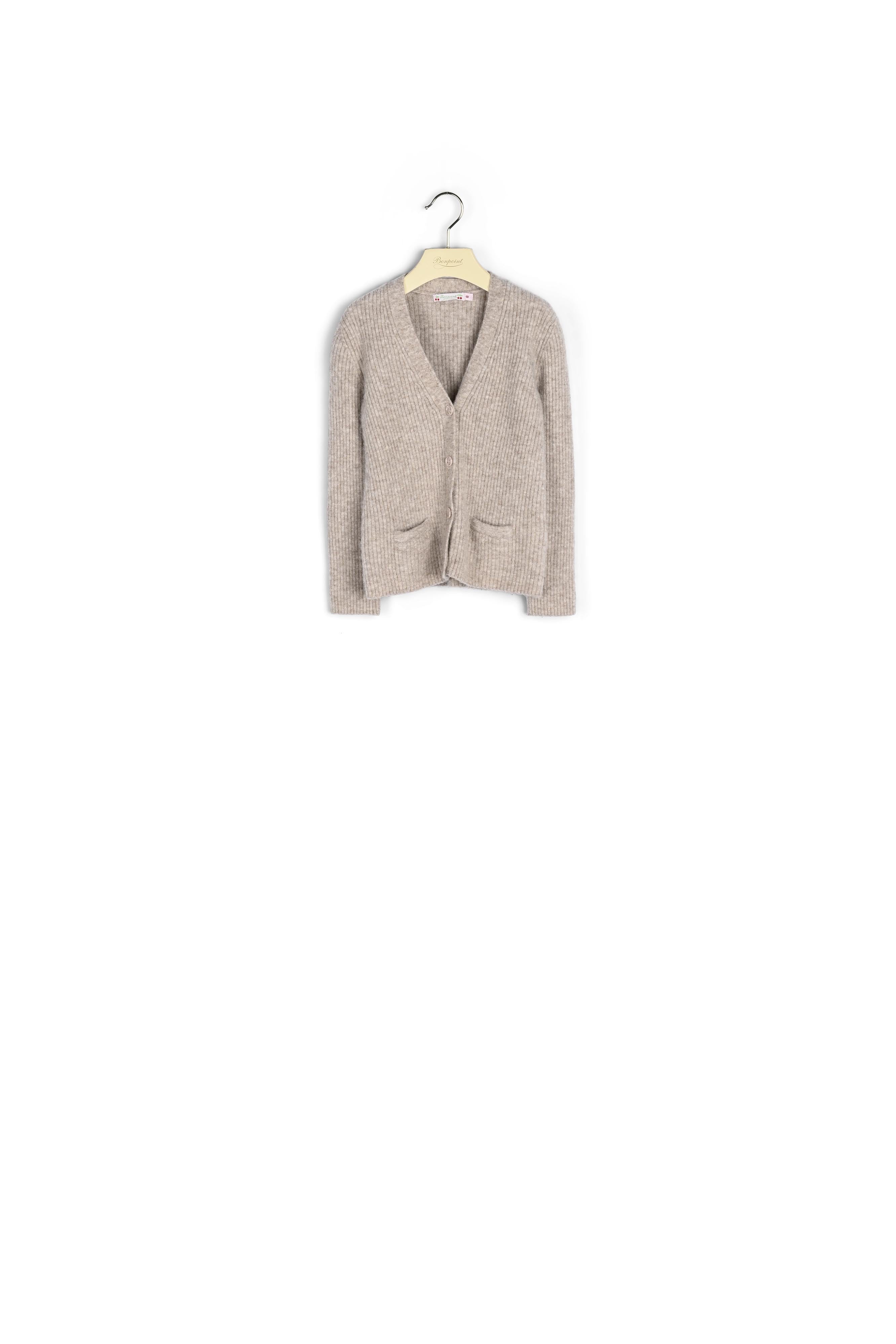 Cardigan long en alpaga - Bonpoint vintage