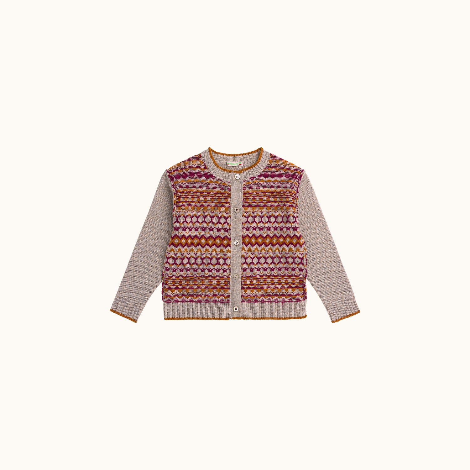 Cardigan en jacquard - Bonpoint vintage