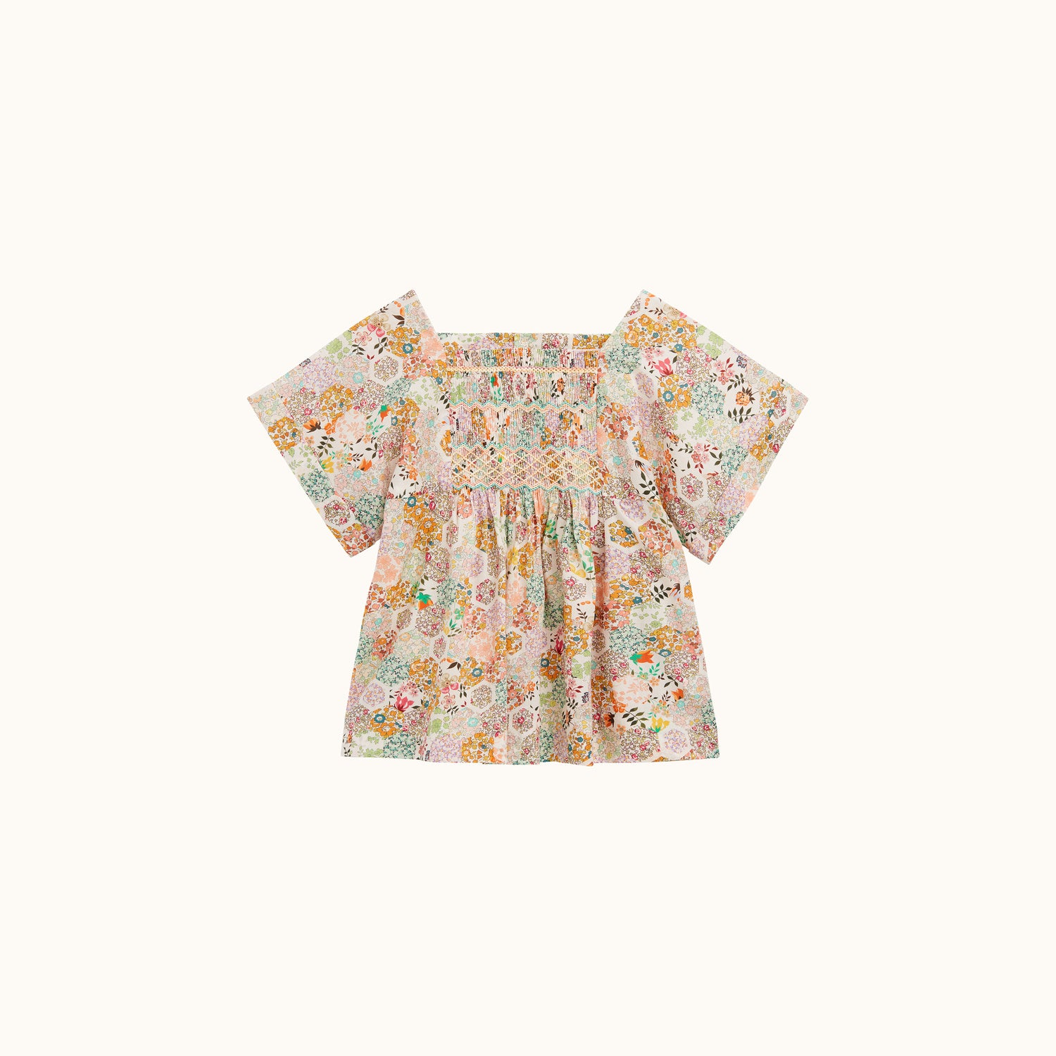 Blouse Pays à motif Liberty - Bonpoint vintage