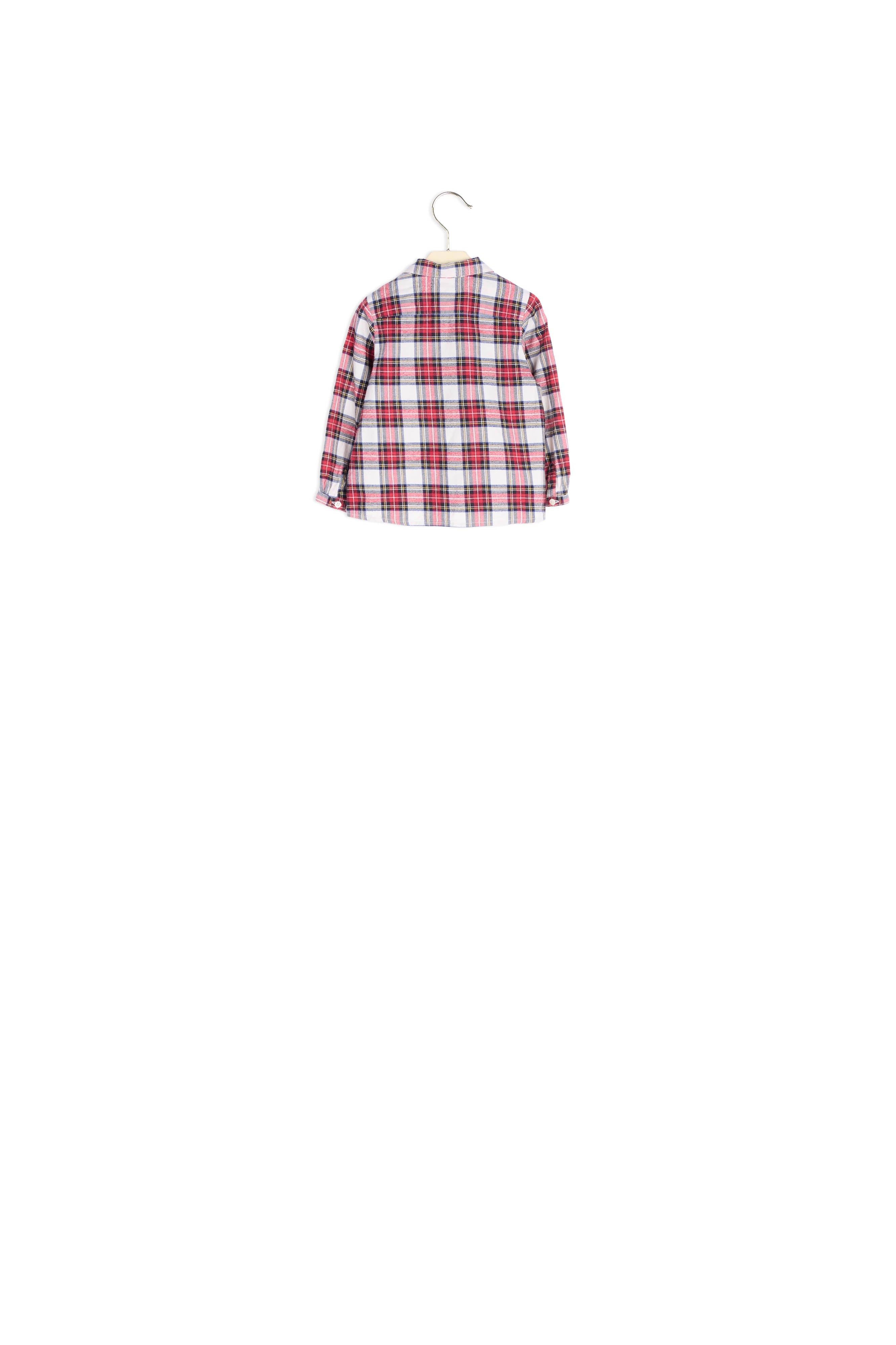 Chemise en coton à motif écossais - Bonpoint vintage