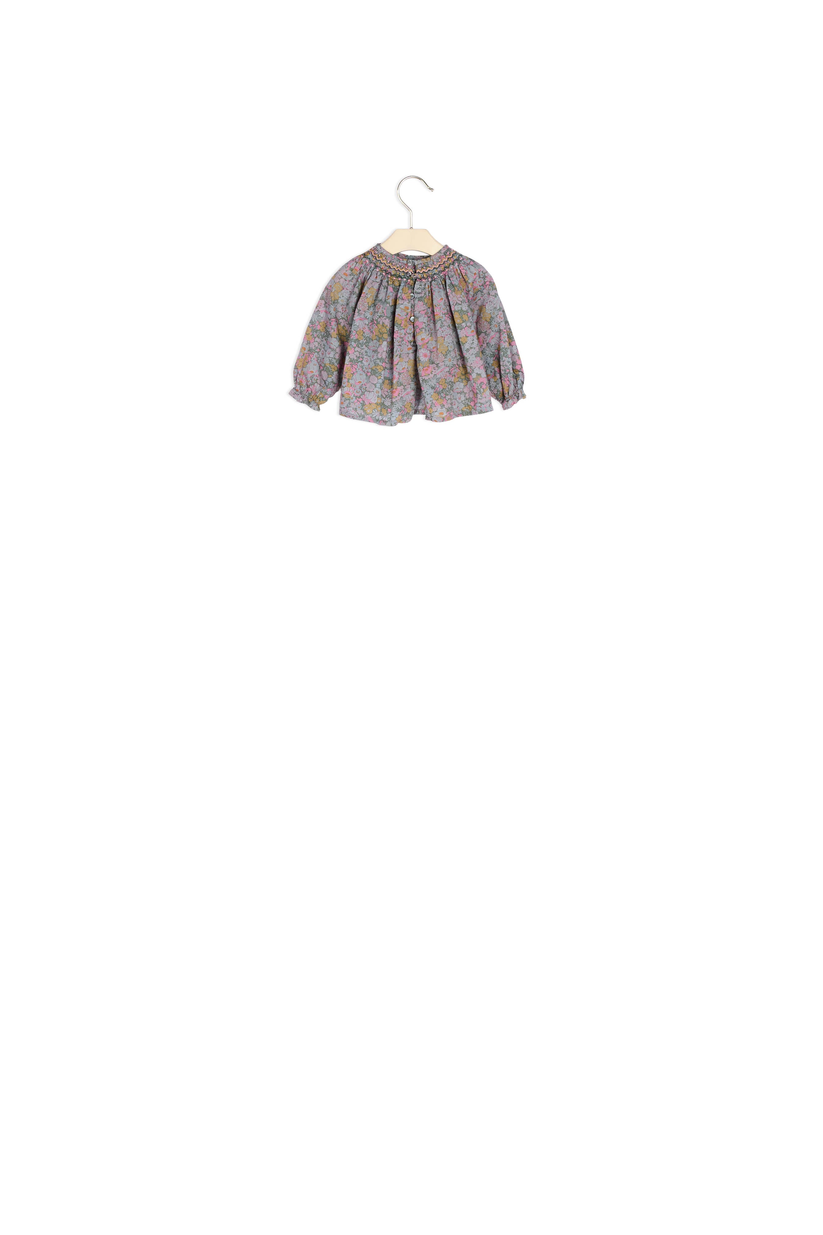 Blouse smockée Griotte - Bonpoint vintage