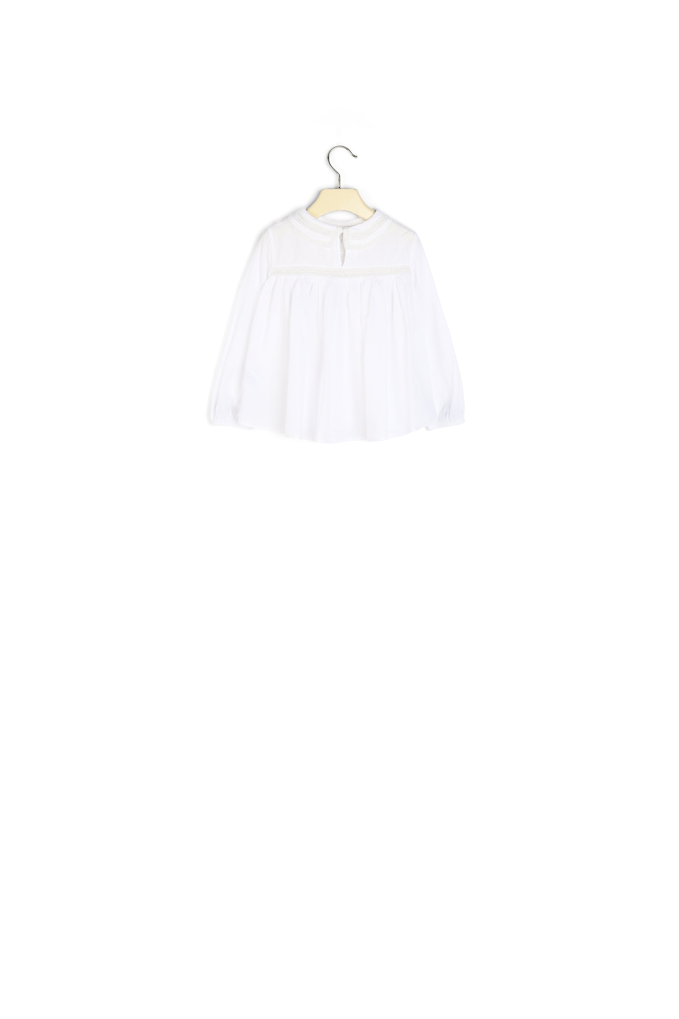 Blouse en coton et dentelle - Bonpoint vintage