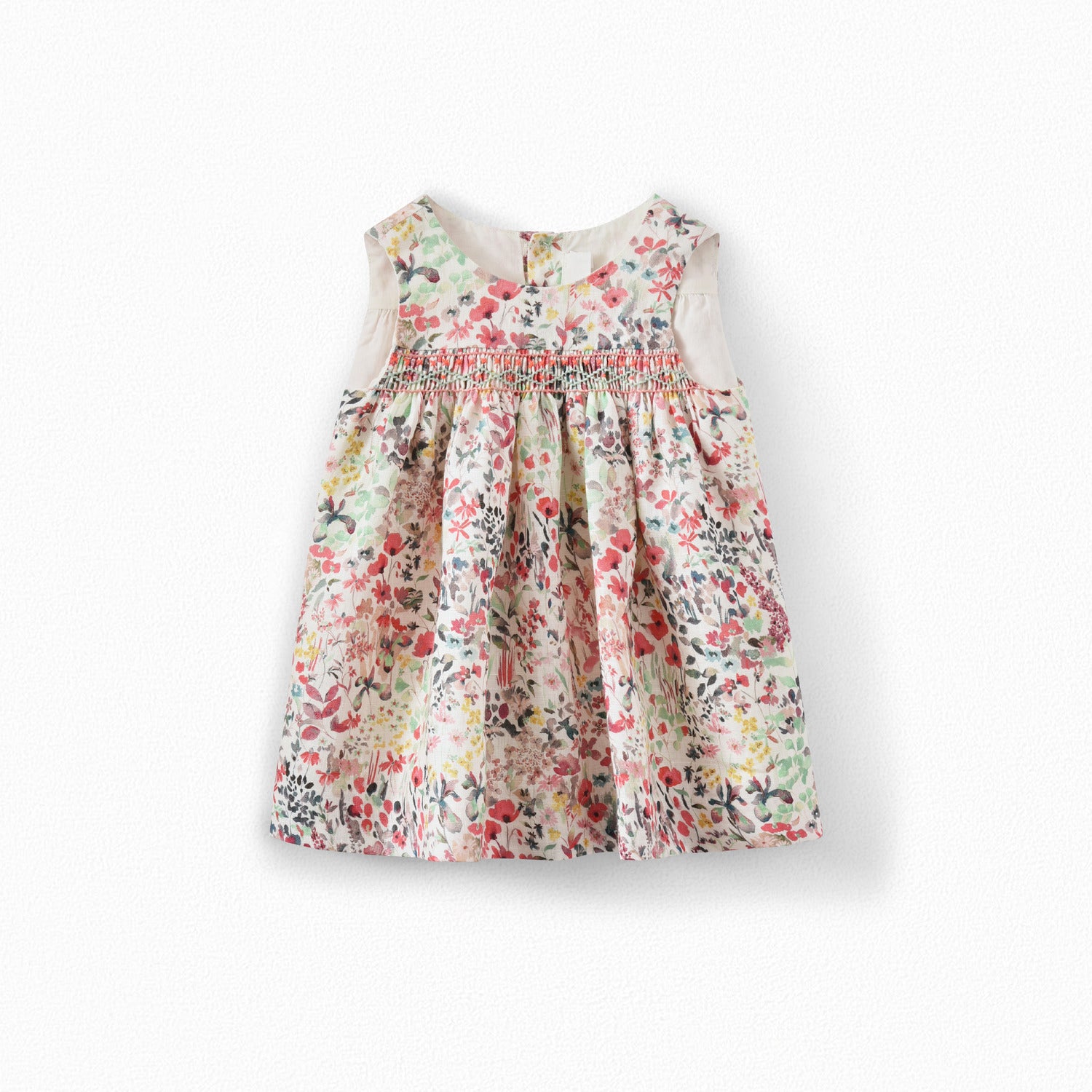 Robe en lin Liberty bébé - Bonpoint vintage