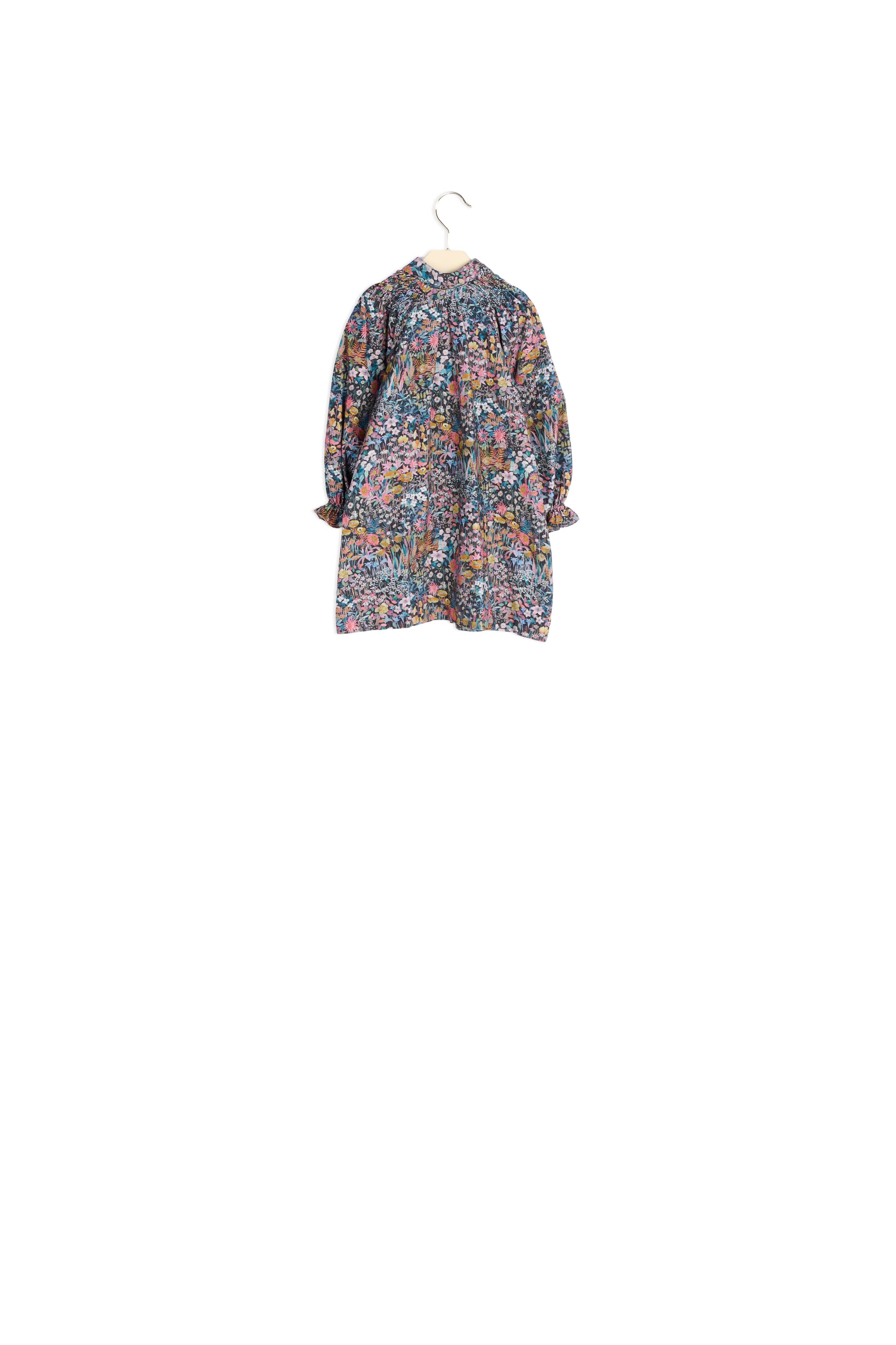Robe en velours tissu Liberty - Bonpoint vintage