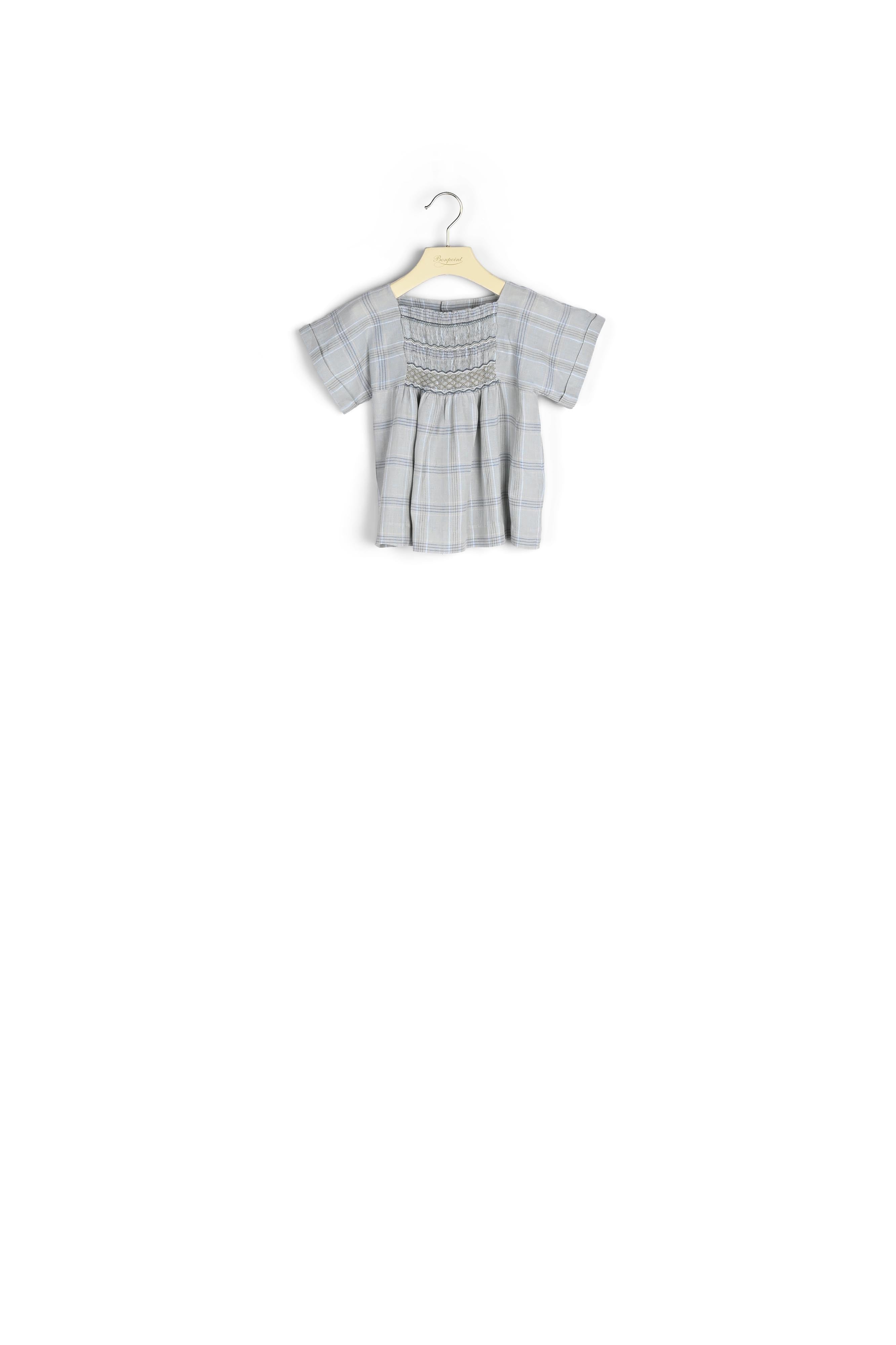 Blouse à smocks brodés - Bonpoint vintage
