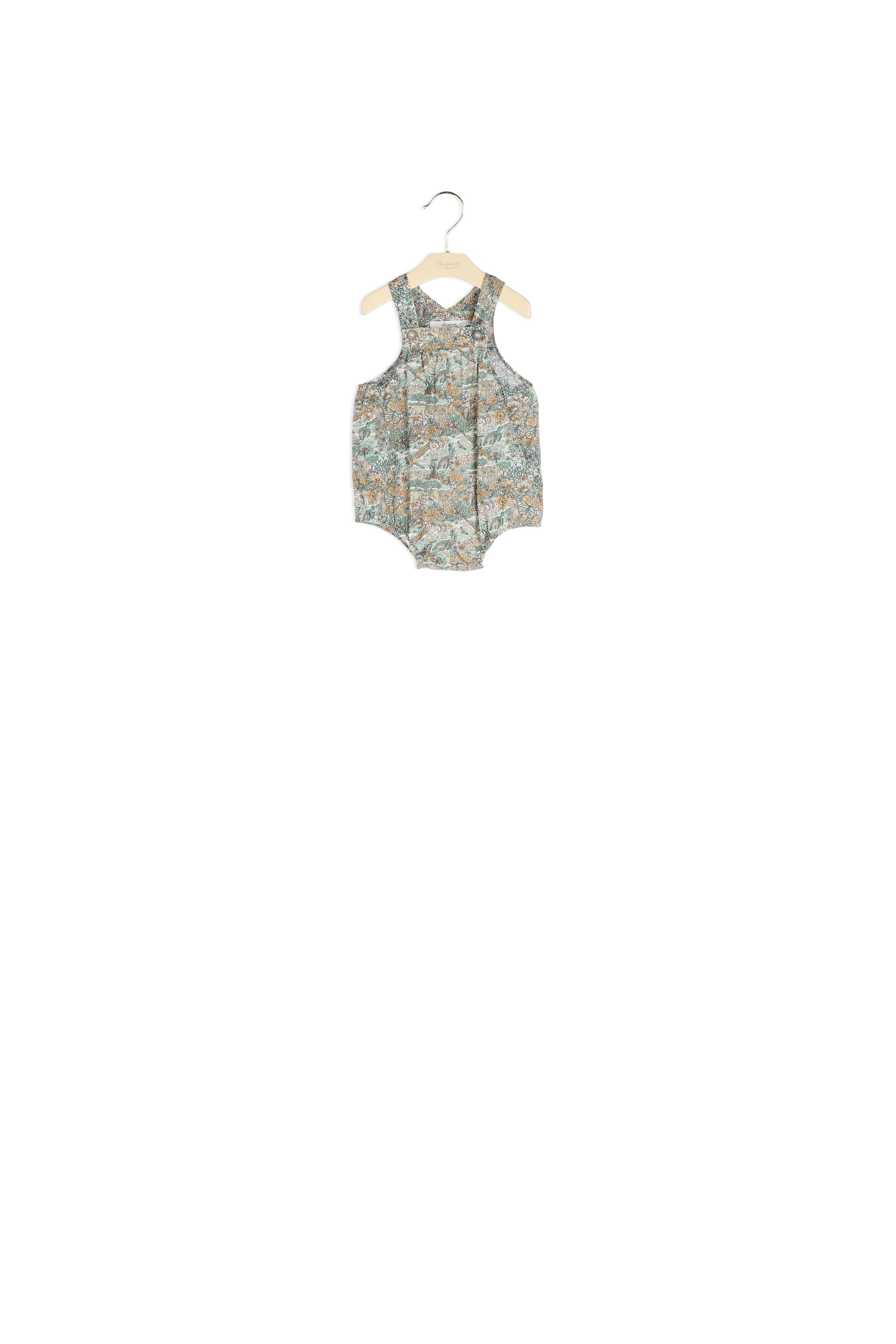 Salopette en coton Liberty - Bonpoint vintage
