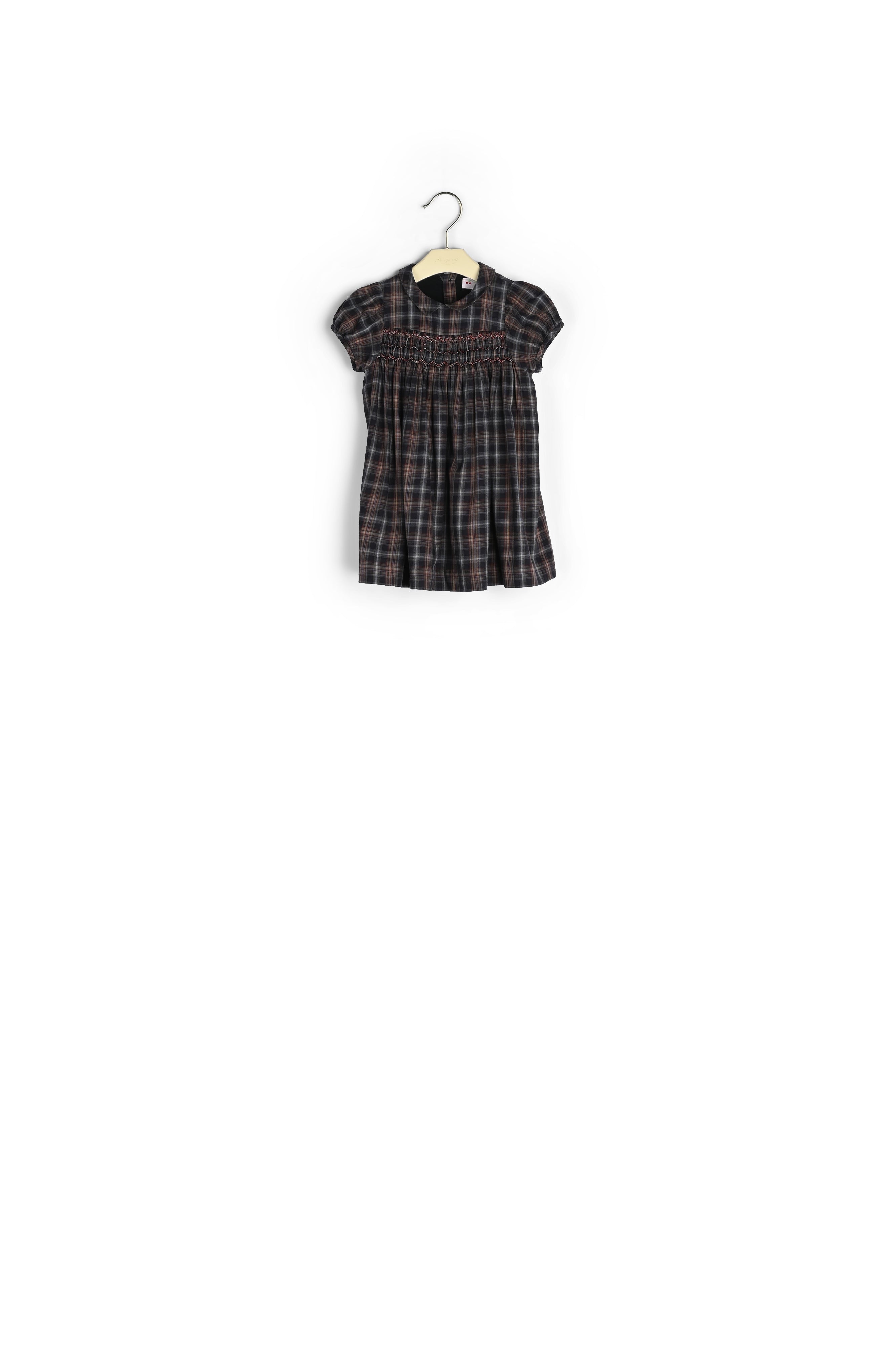 Robe smockée en coton émerisé - Bonpoint vintage