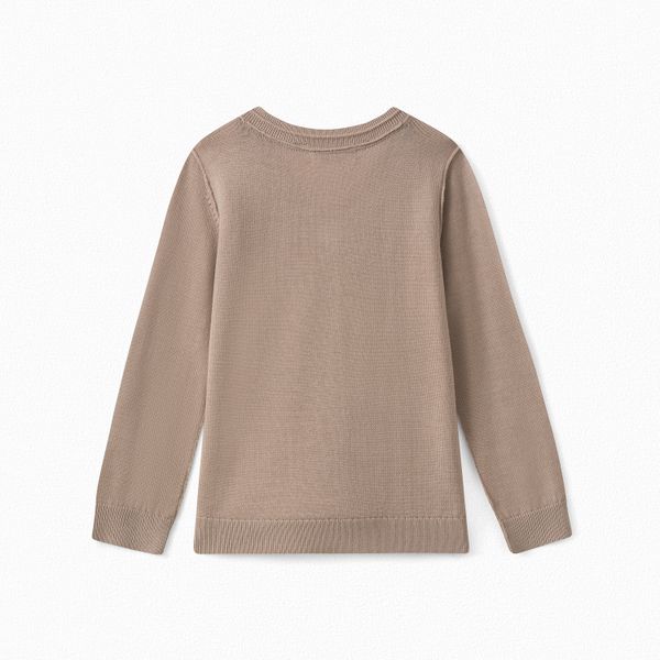Pull col V en laine mérinos - Bonpoint vintage