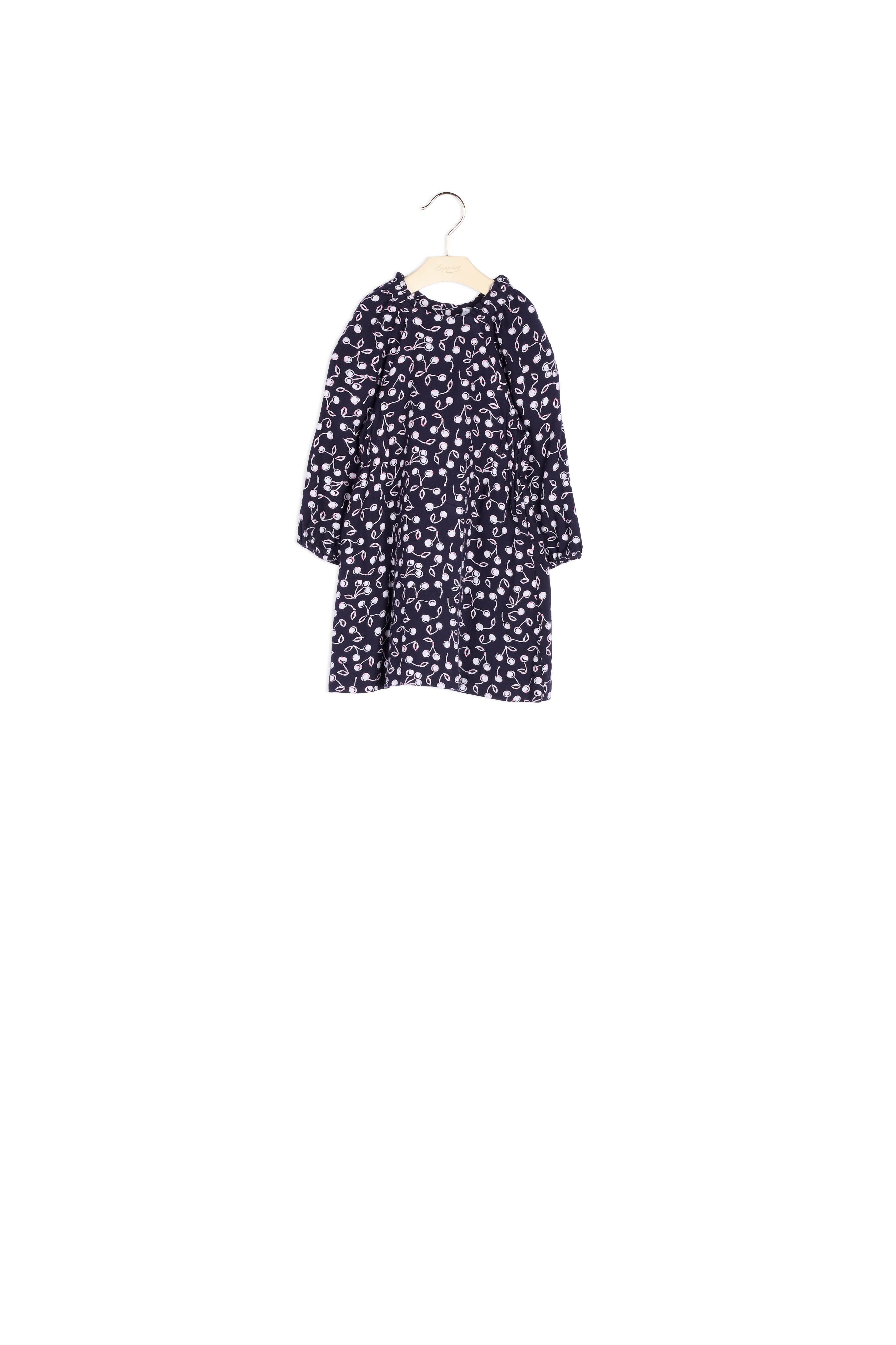 Robe en twill imprimé cerises - Bonpoint vintage