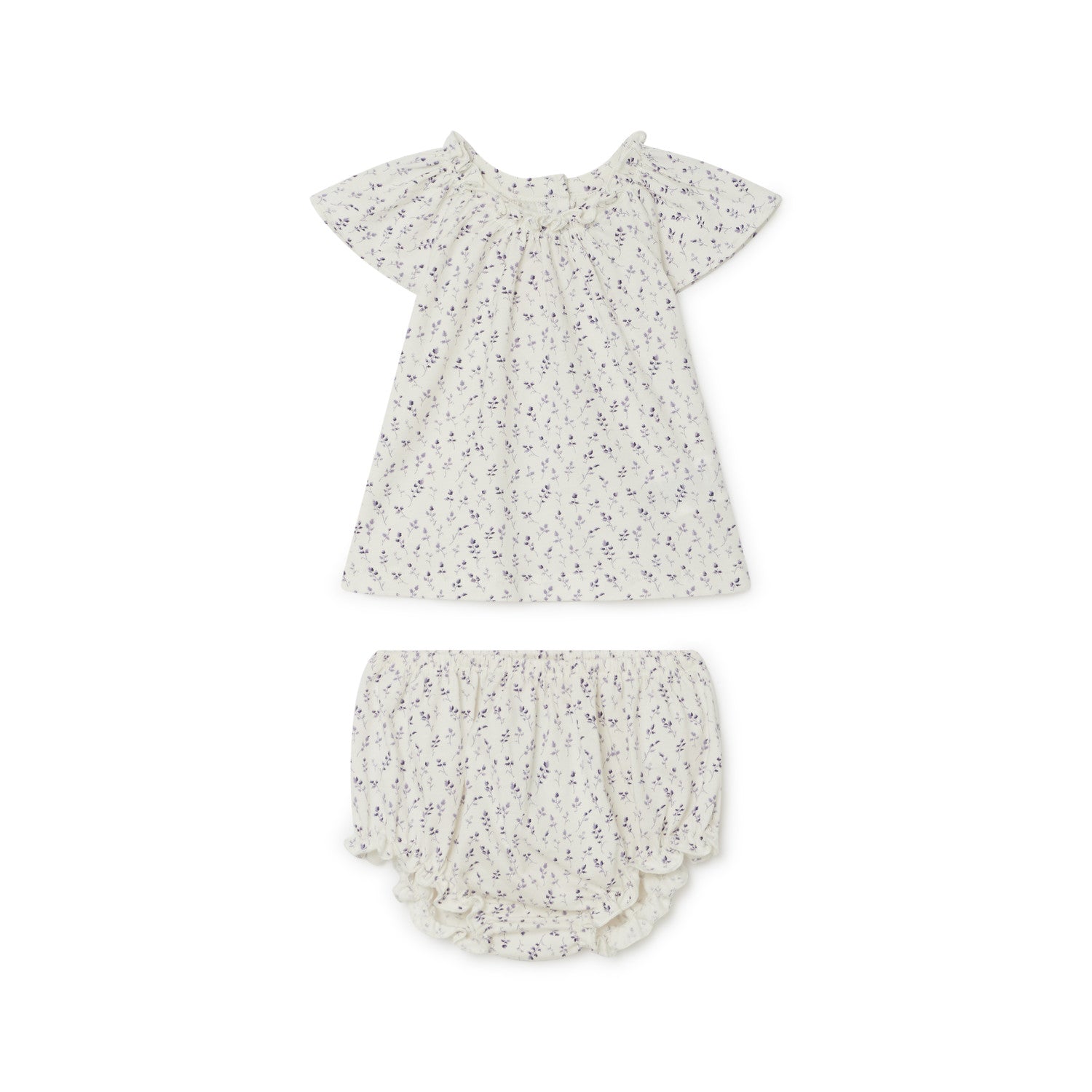 Ensemble en jersey imprimé bébé - Bonpoint vintage