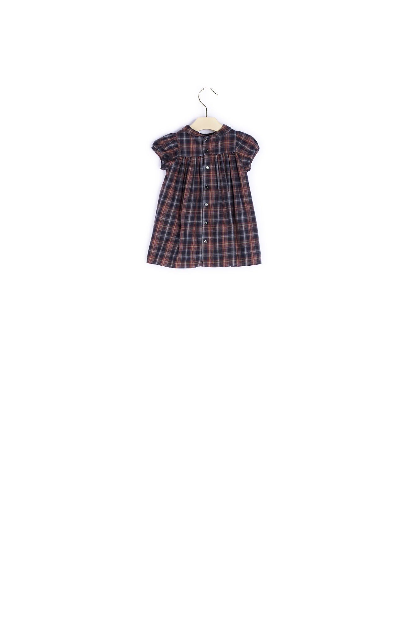 Robe smockée en coton émerisé - Bonpoint vintage