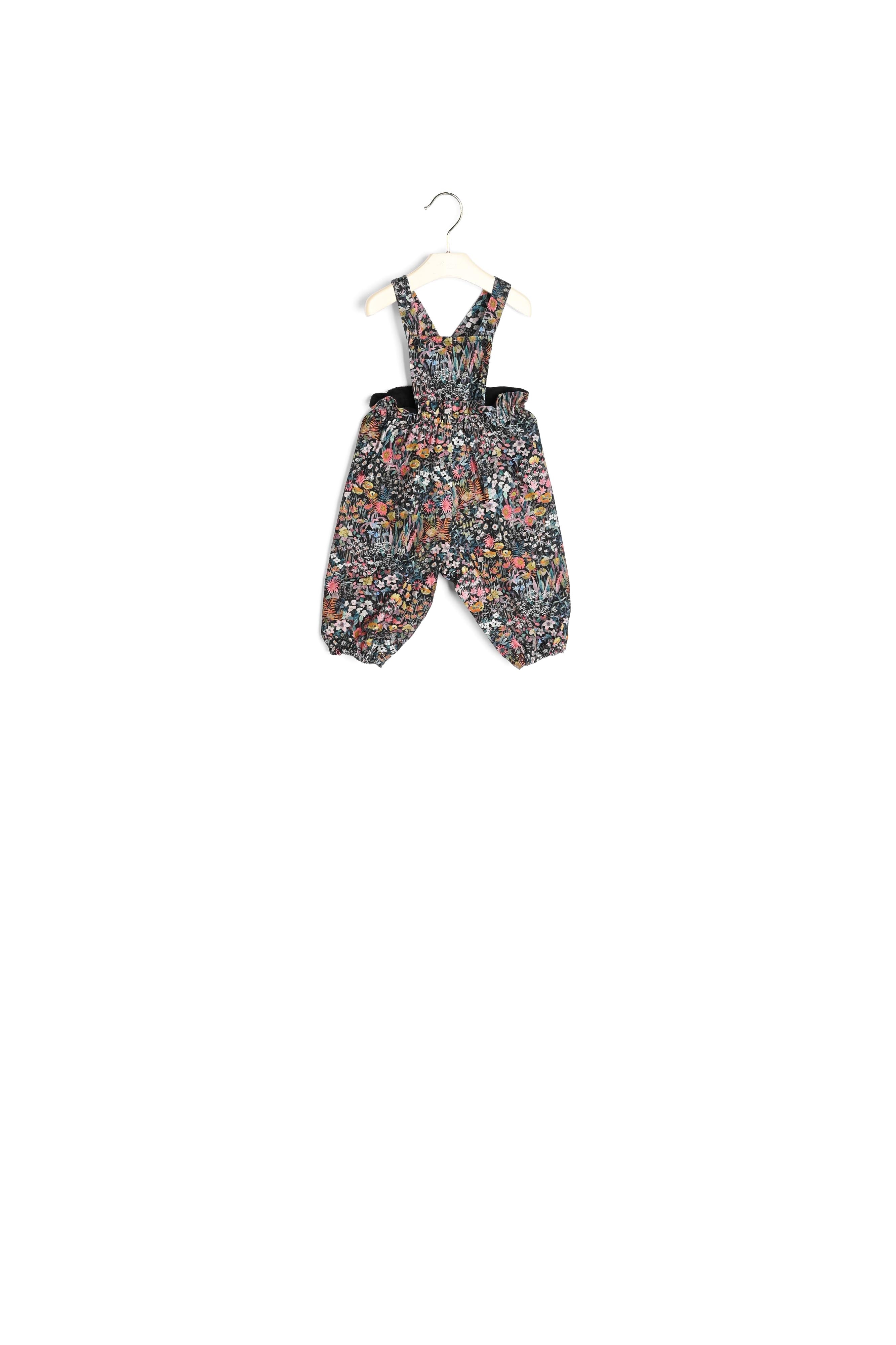 Salopette bébé en tissu Liberty velours - Bonpoint vintage