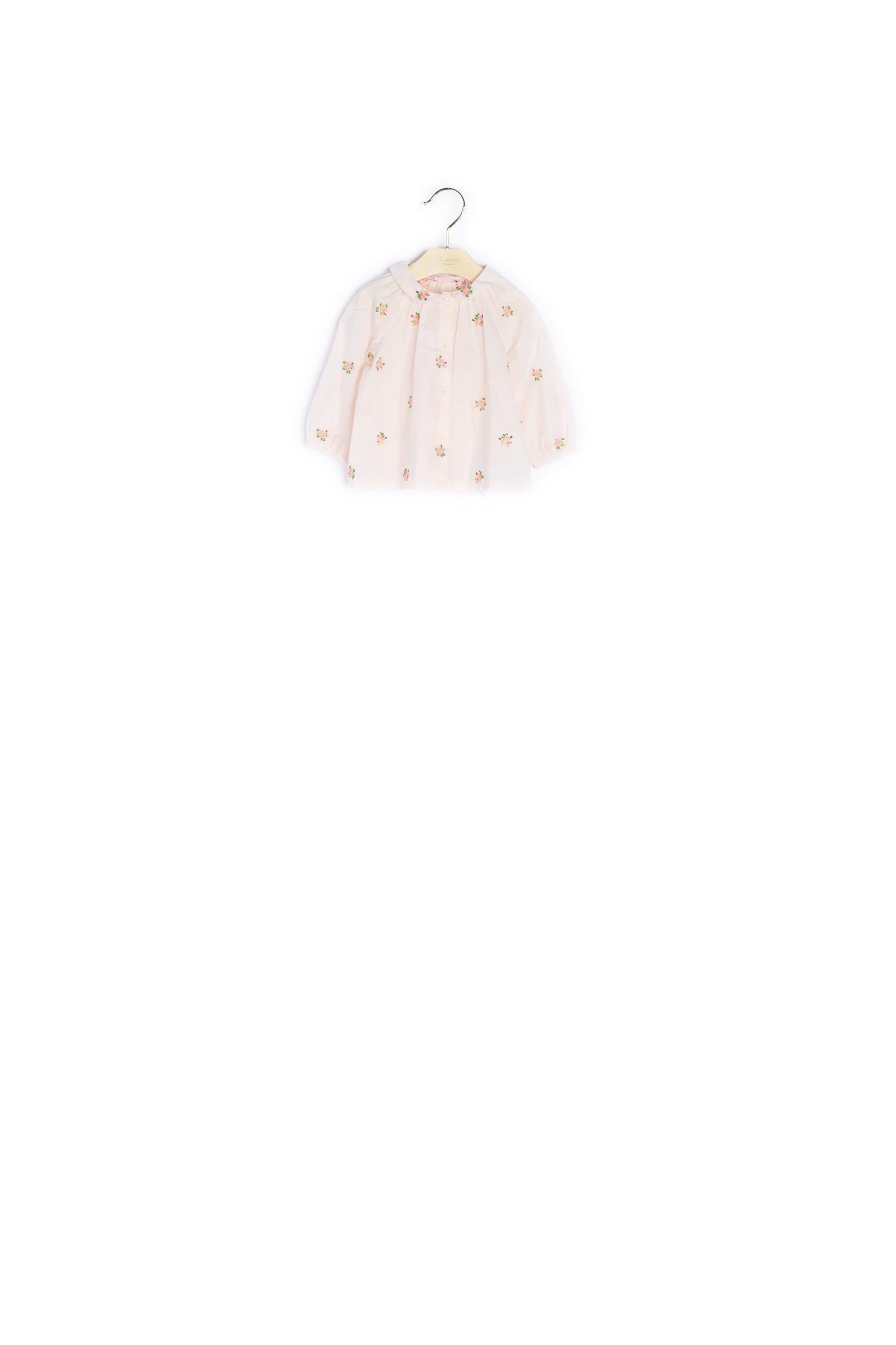 Blouse en voile de coton brodé bébé - Bonpoint vintage