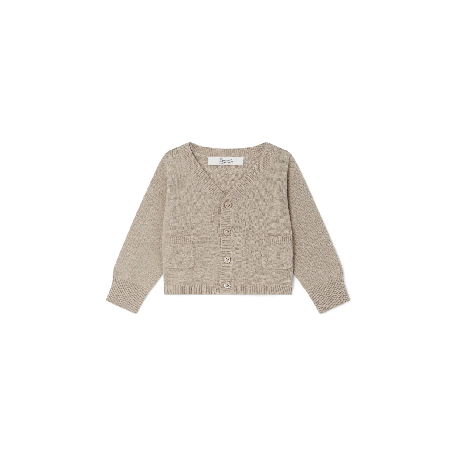 Cardigan avec blason brodé - Bonpoint vintage