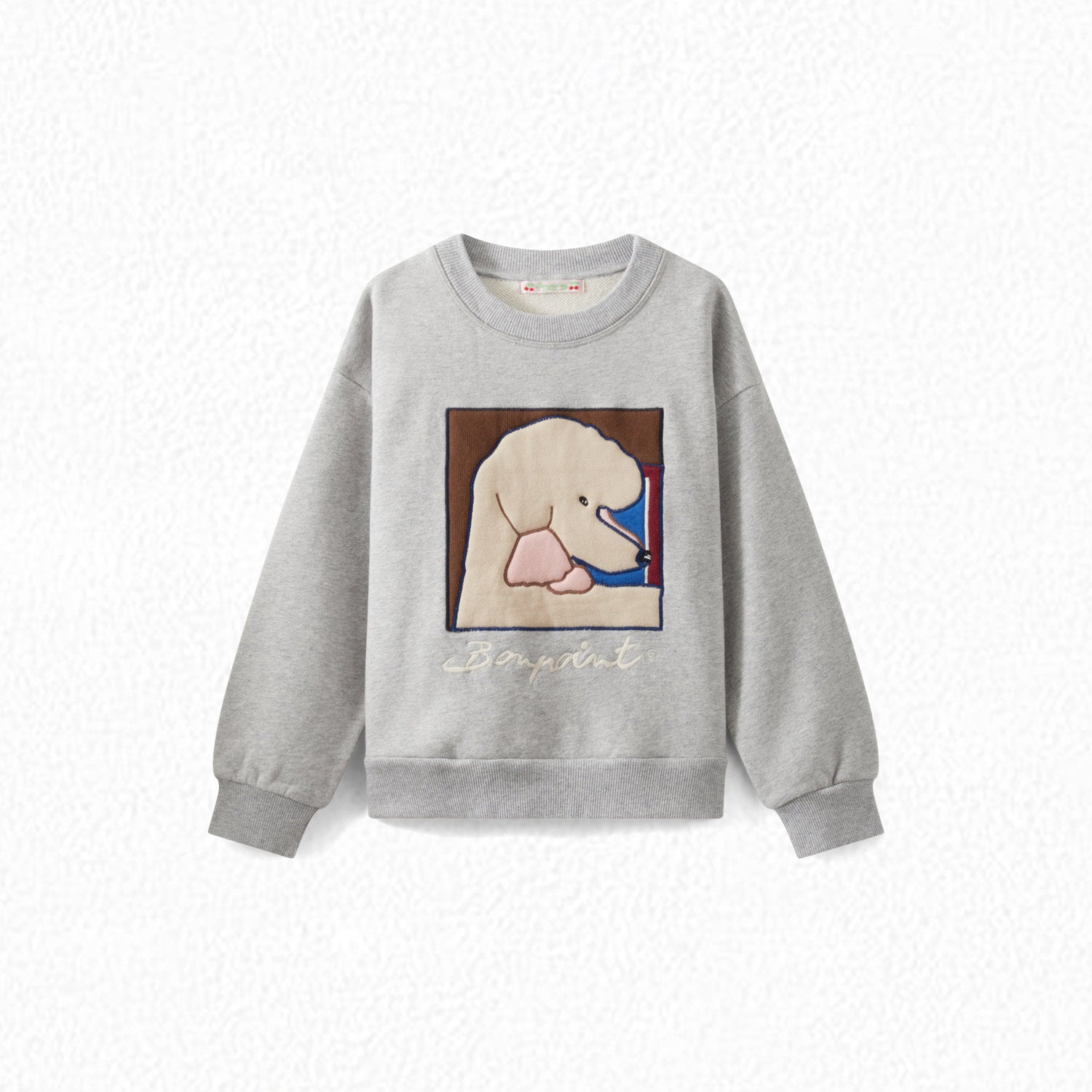Sweatshirt avec patch fille - Bonpoint vintage