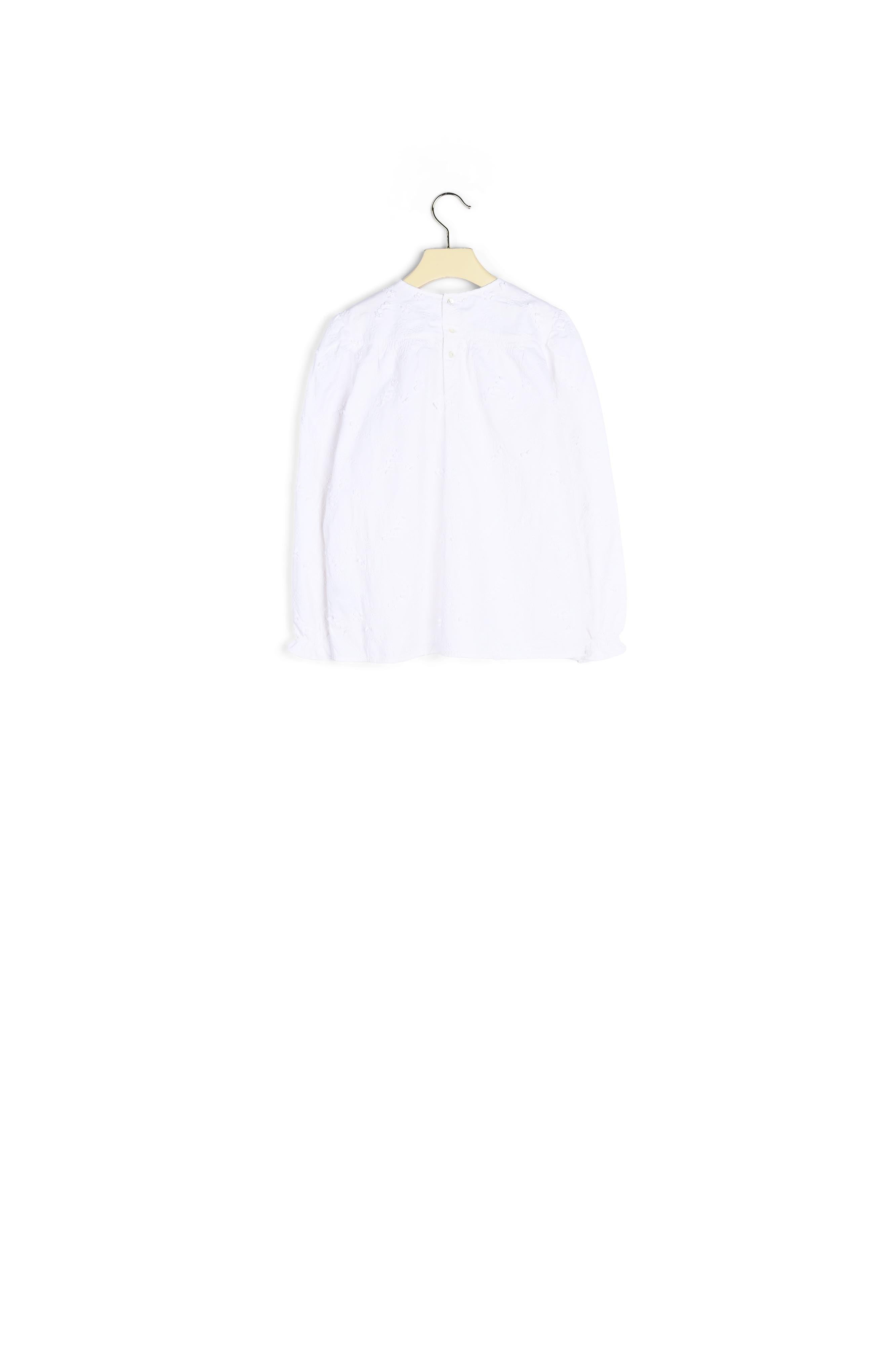 Blouse twill brodé - Bonpoint vintage