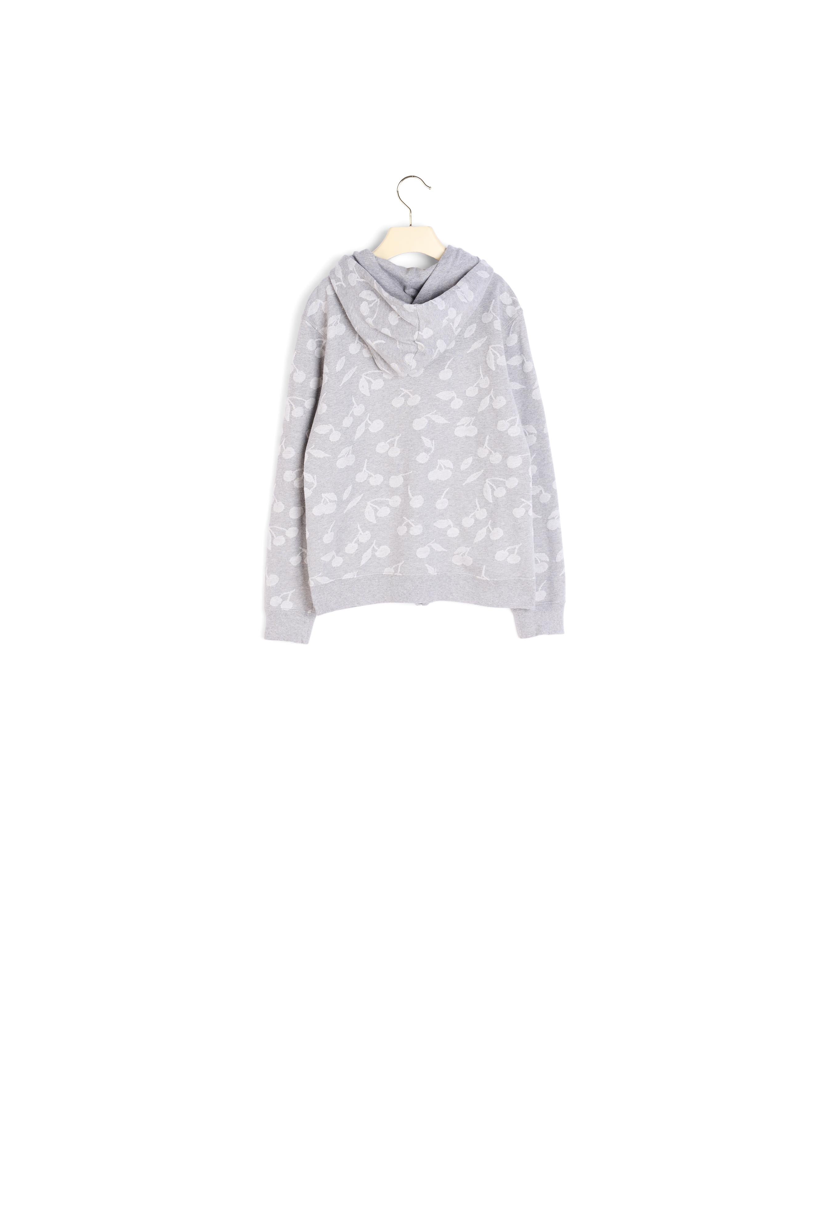 Sweatshirt à jacquard cerise - Bonpoint vintage