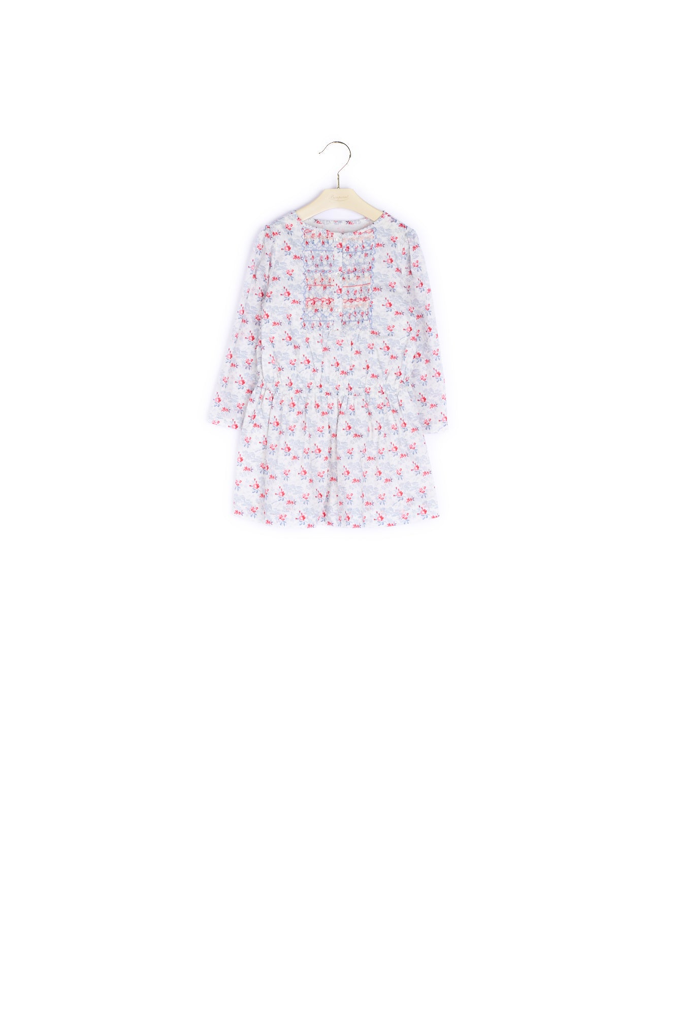 Robe smockée en tissu Liberty exclusif fille - Bonpoint vintage