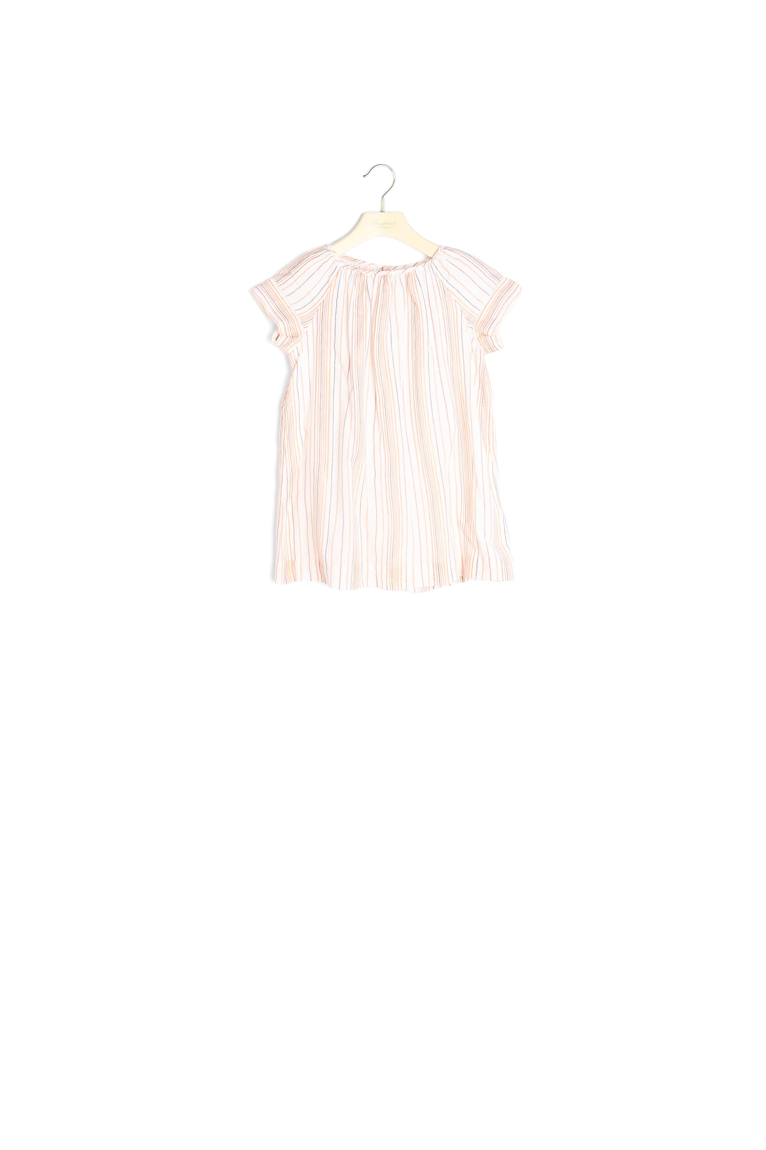 Robe en popeline rayée - Bonpoint vintage
