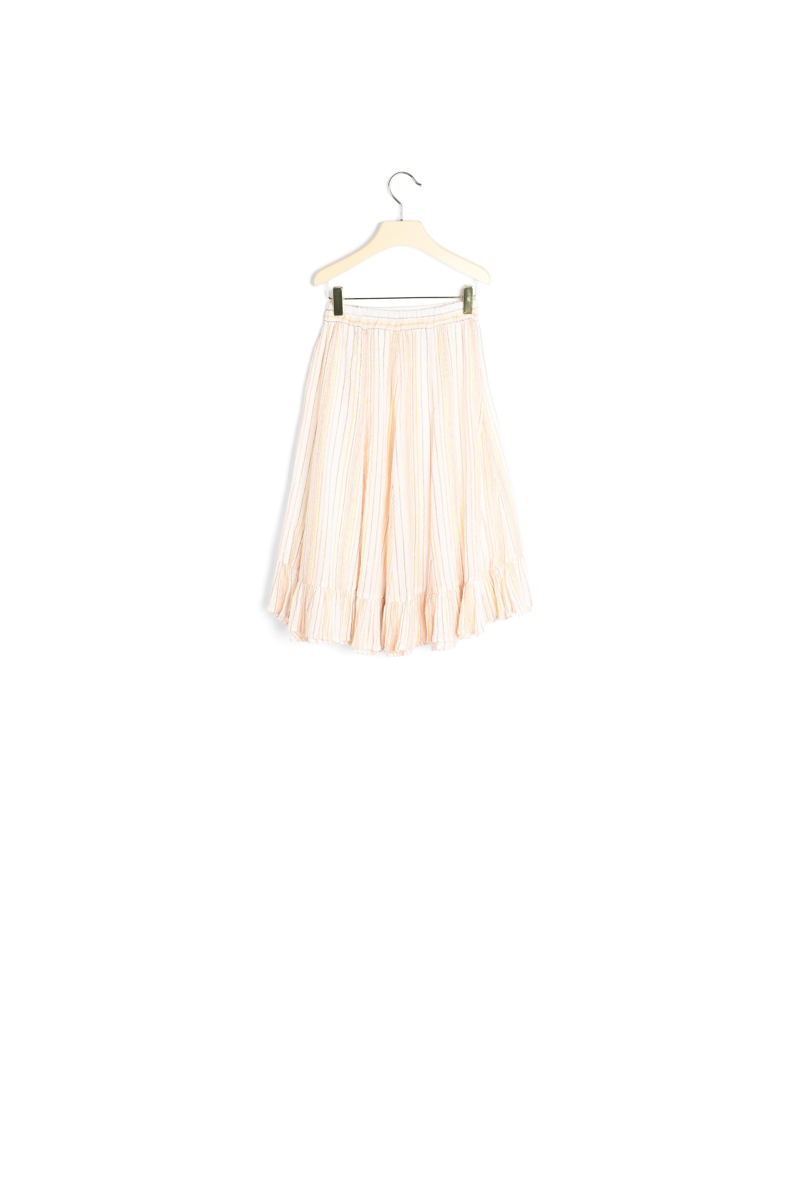 Jupe asymétrique à volants rayures - Bonpoint vintage