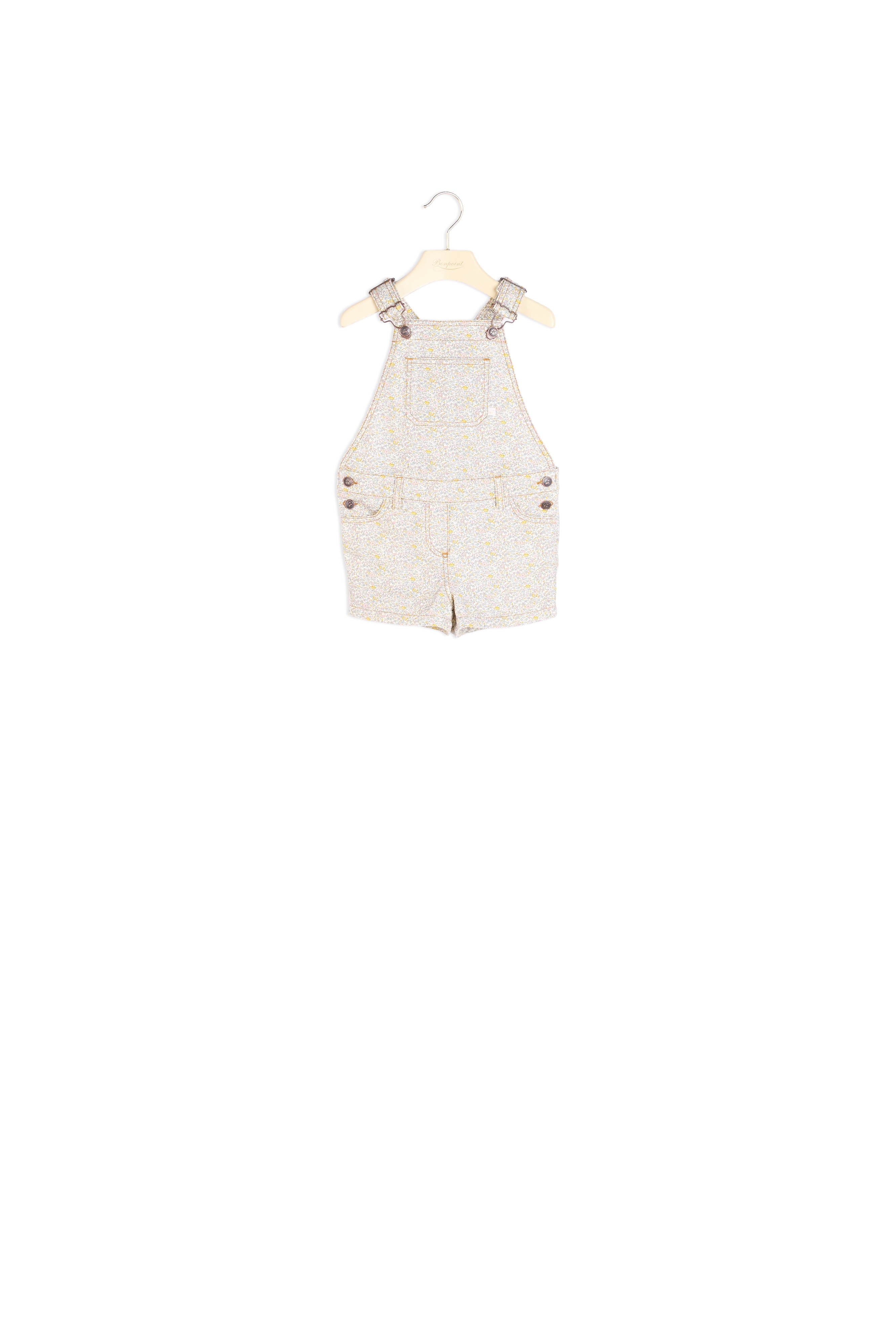 Salopette en coton Liberty - Bonpoint vintage