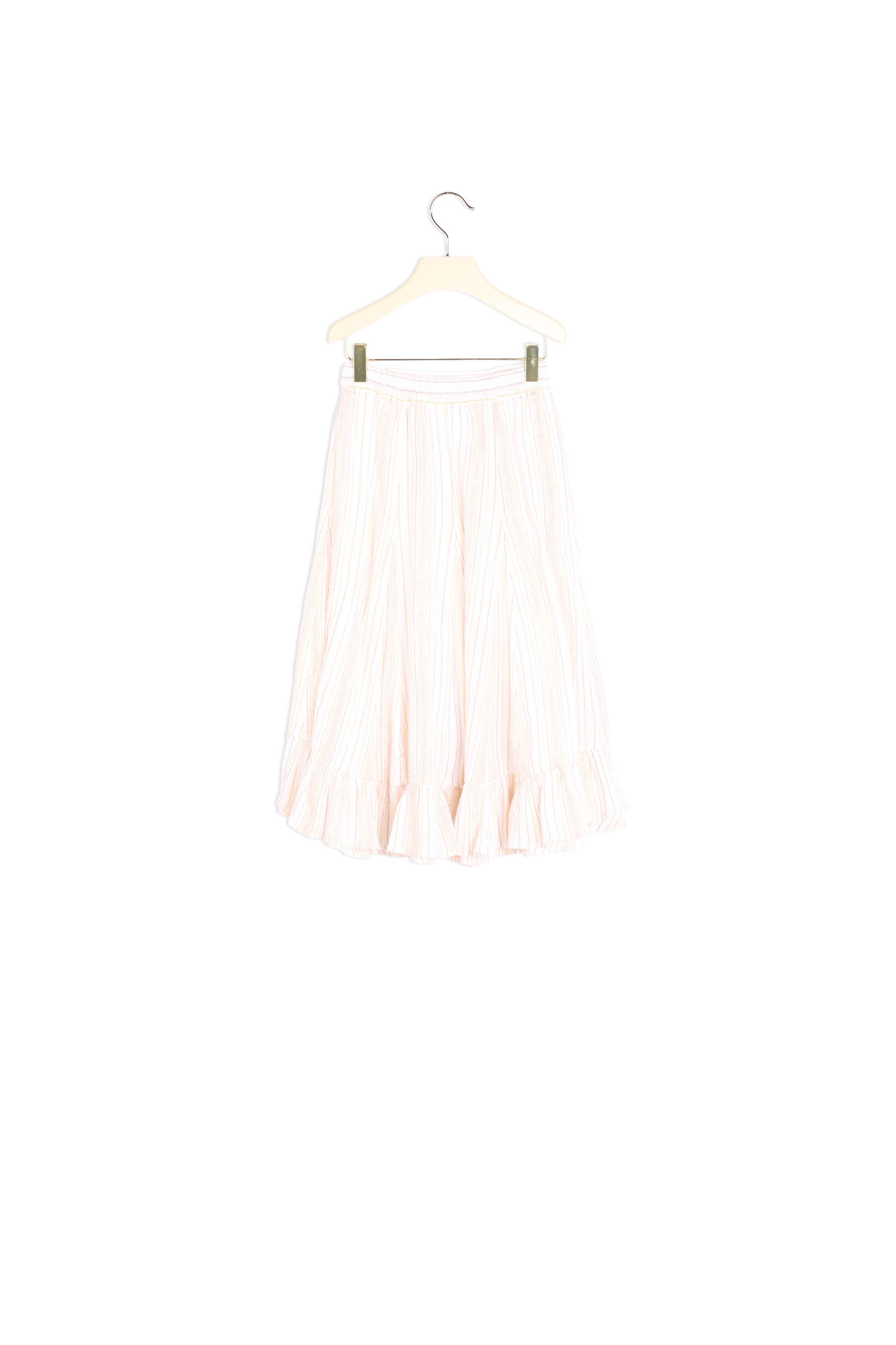 Jupe asymétrique à volants rayures - Bonpoint vintage