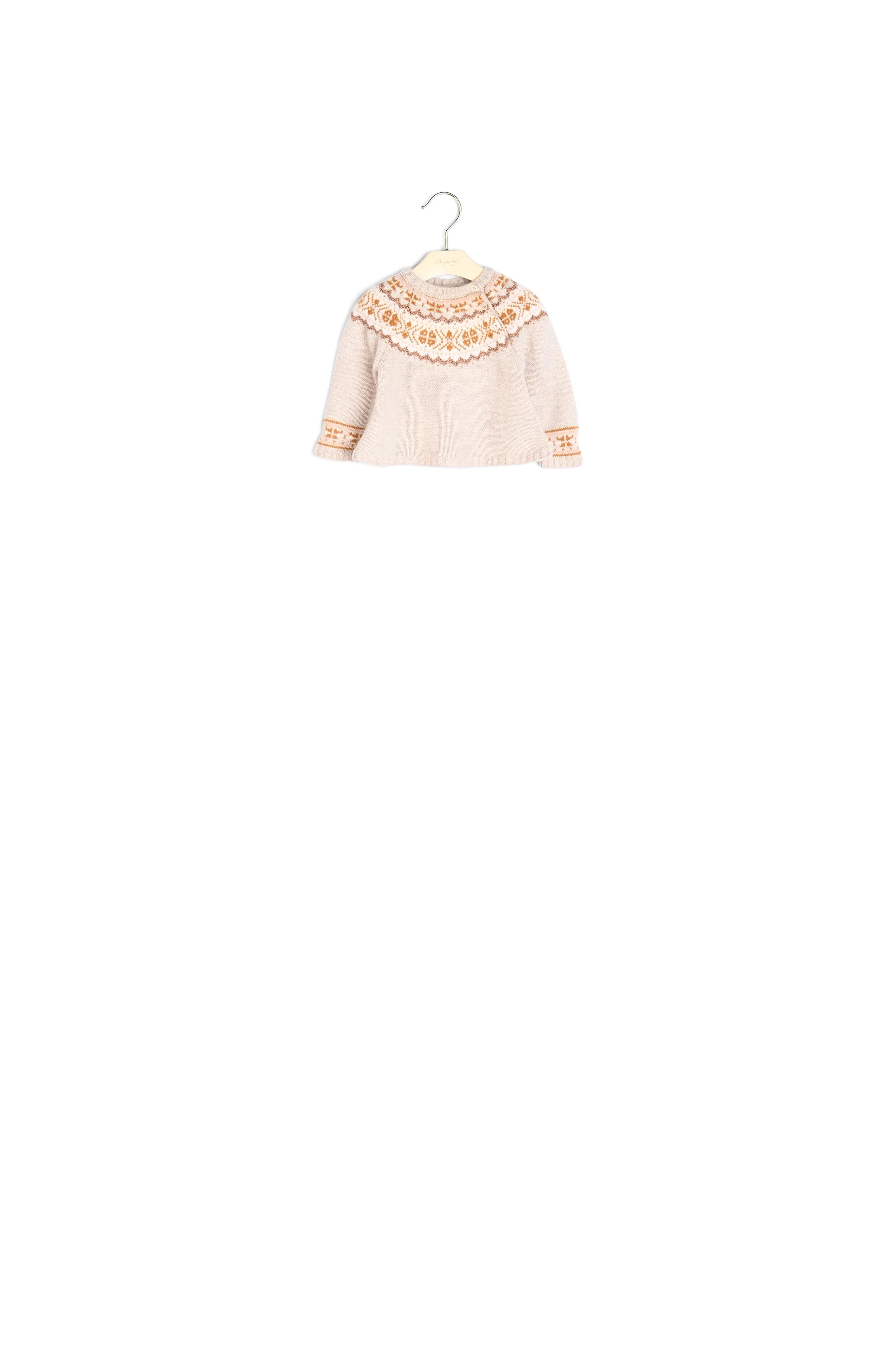 Pull en mérinos à intarsia bébé - Bonpoint vintage