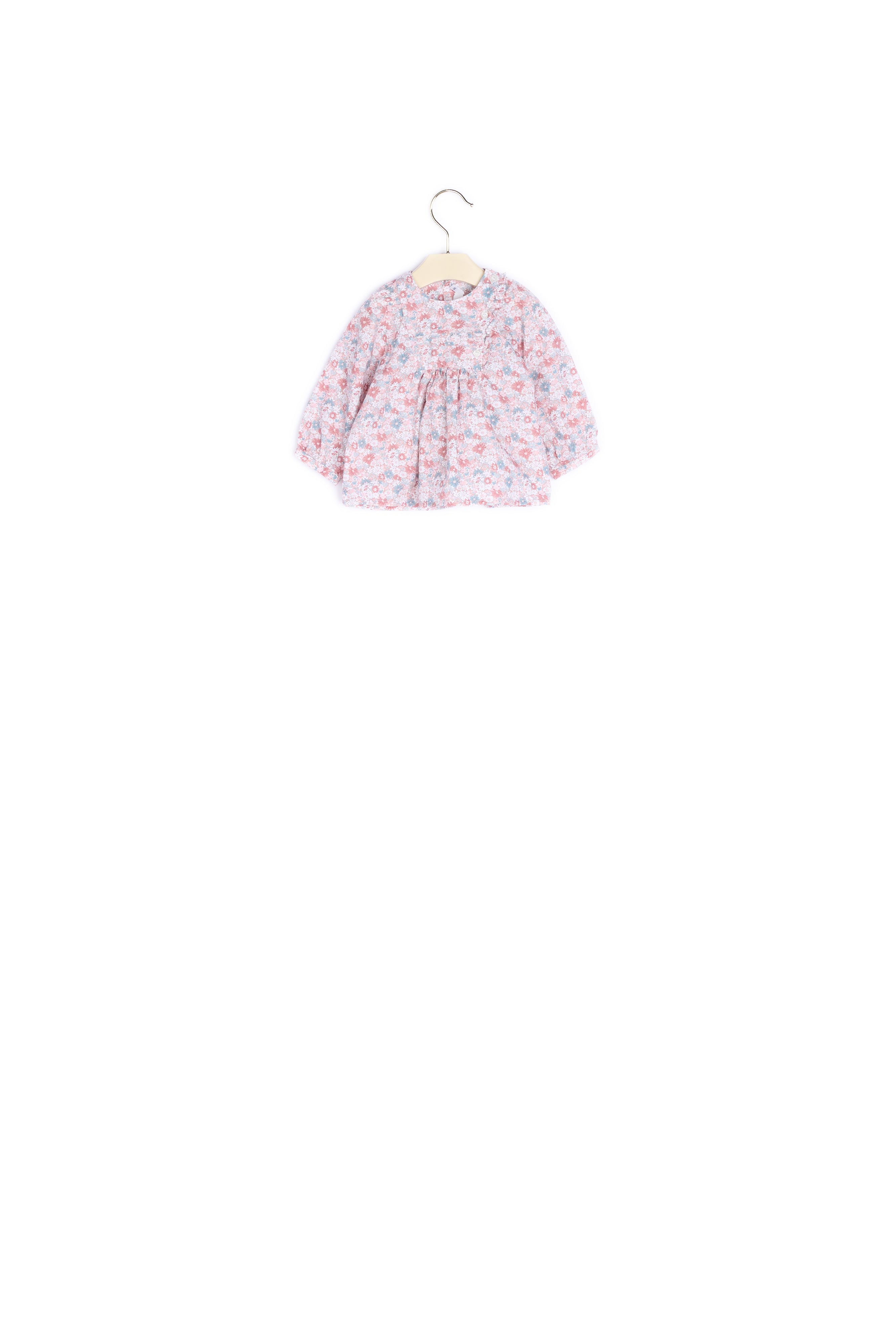 Blouse avec plastron et plis plats - Bonpoint vintage