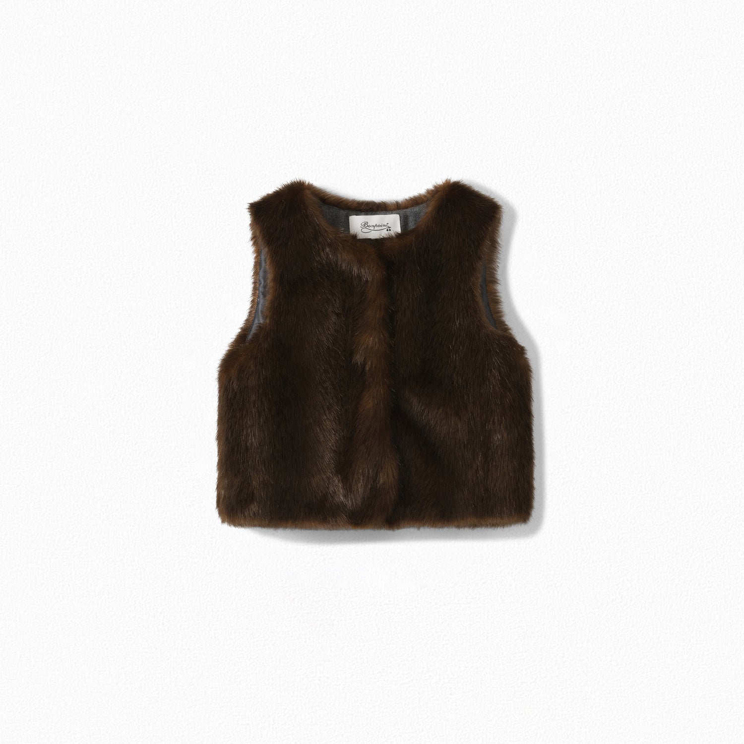 Gilet sans manches en fausse fourrure - Bonpoint vintage