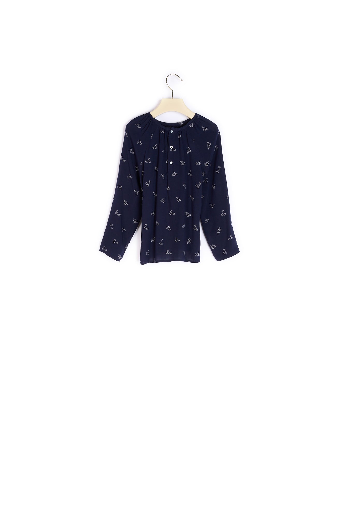 Blouse imprimée de cerises fille - Bonpoint vintage