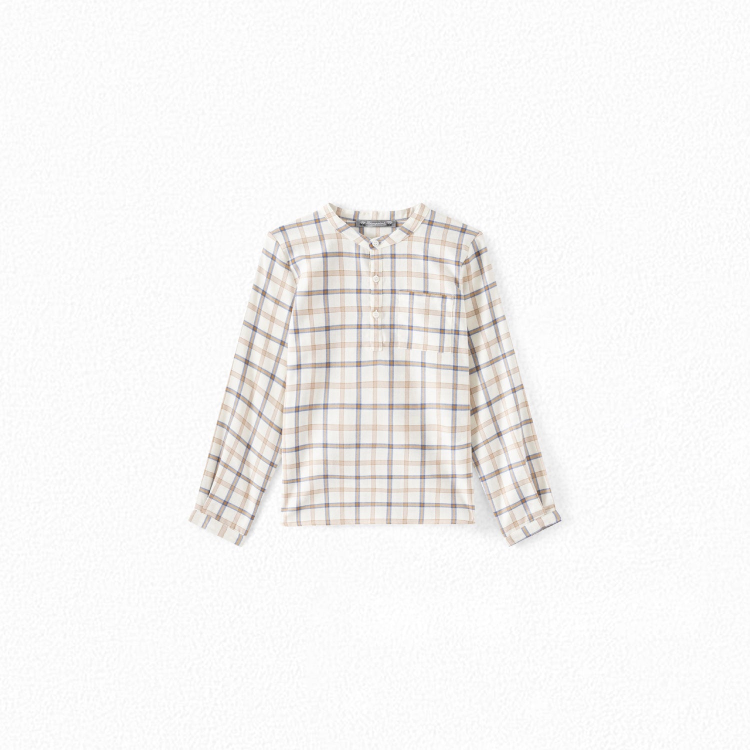 Chemise en twill à carreaux - Bonpoint vintage