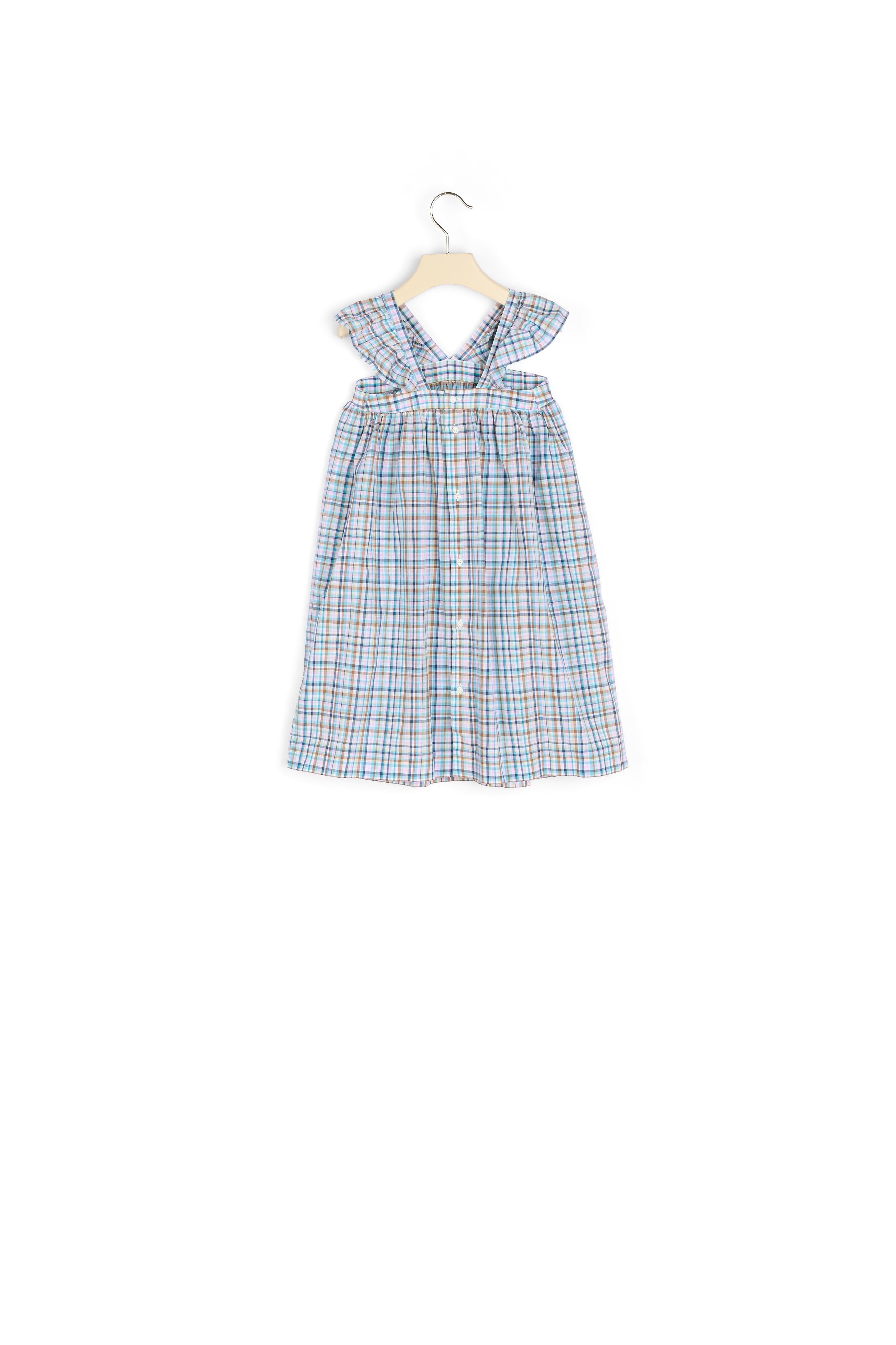 Robe à bretelles volantées - Bonpoint vintage