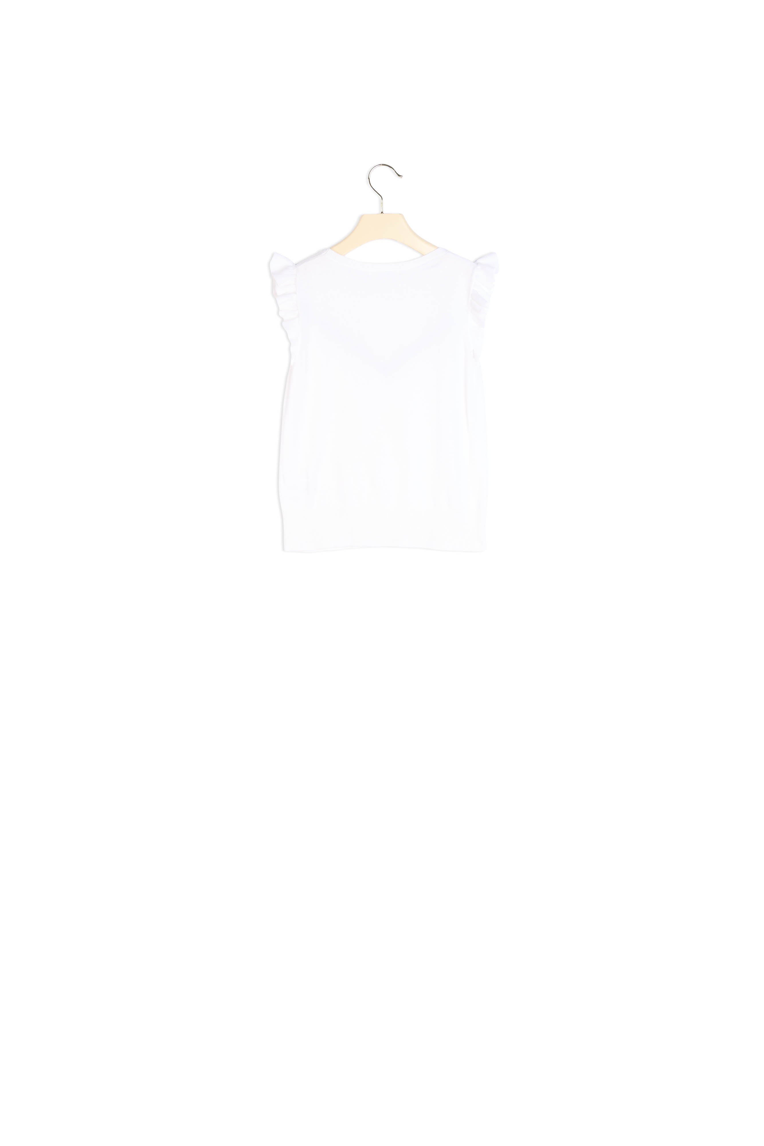 Pull en coton avec volants - Bonpoint vintage
