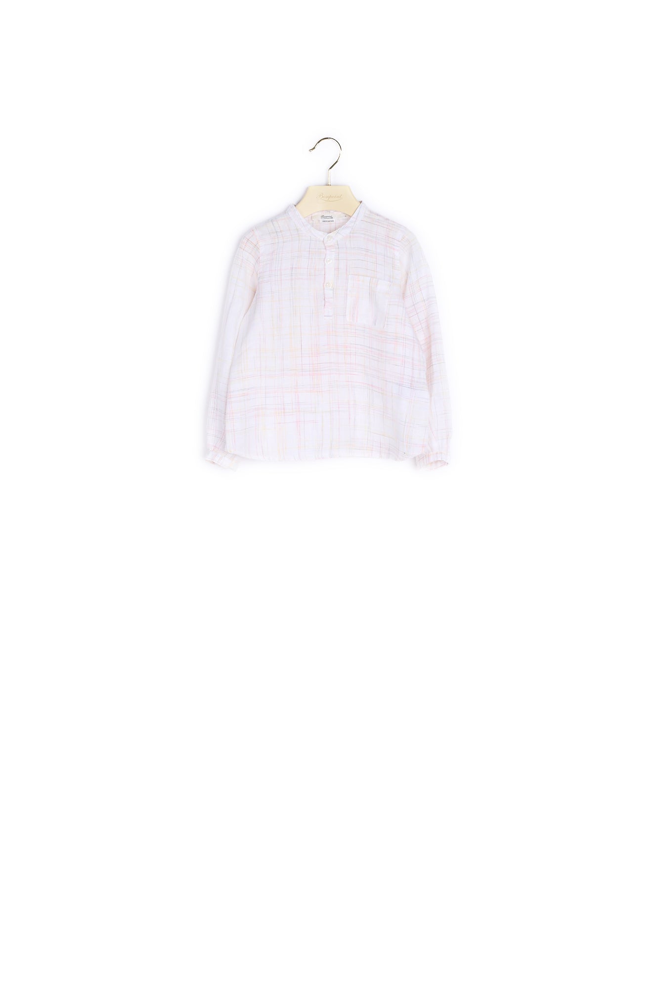 Chemise en lin garçon carreaux - Bonpoint vintage