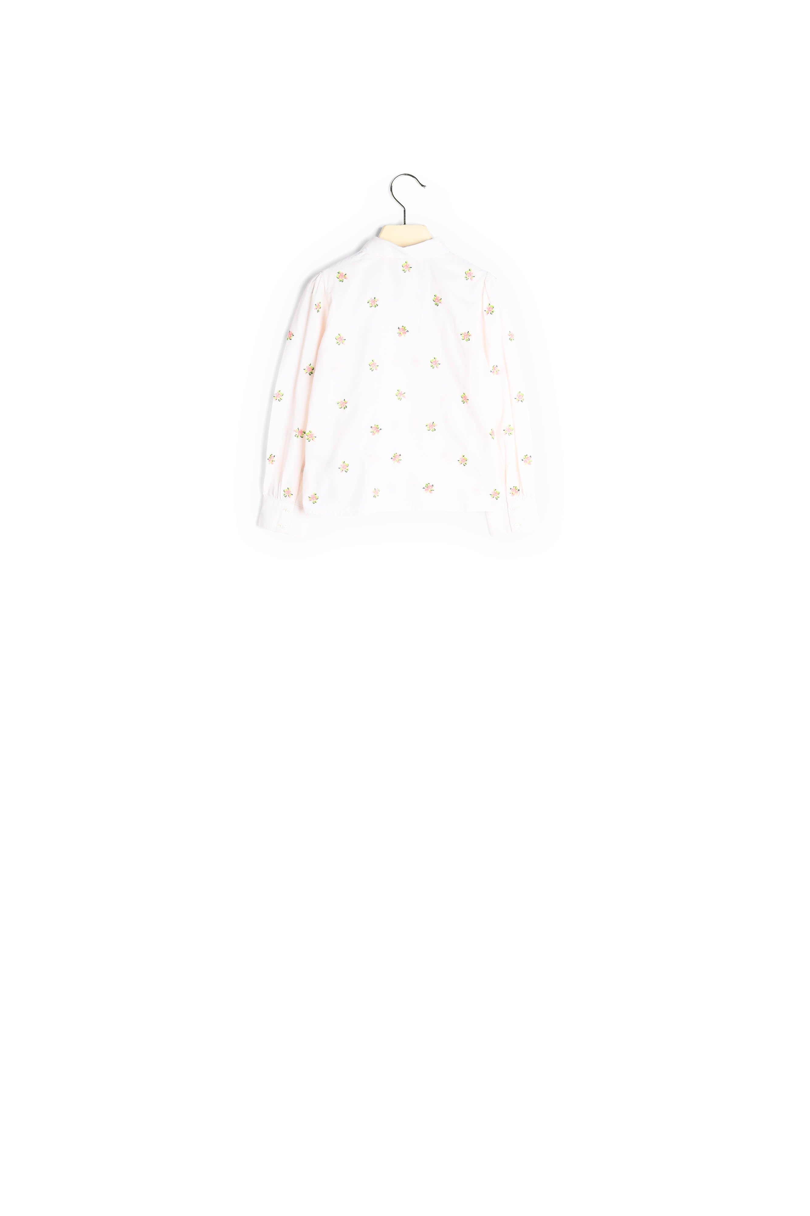 Blouse brodée en voile de coton - Bonpoint vintage
