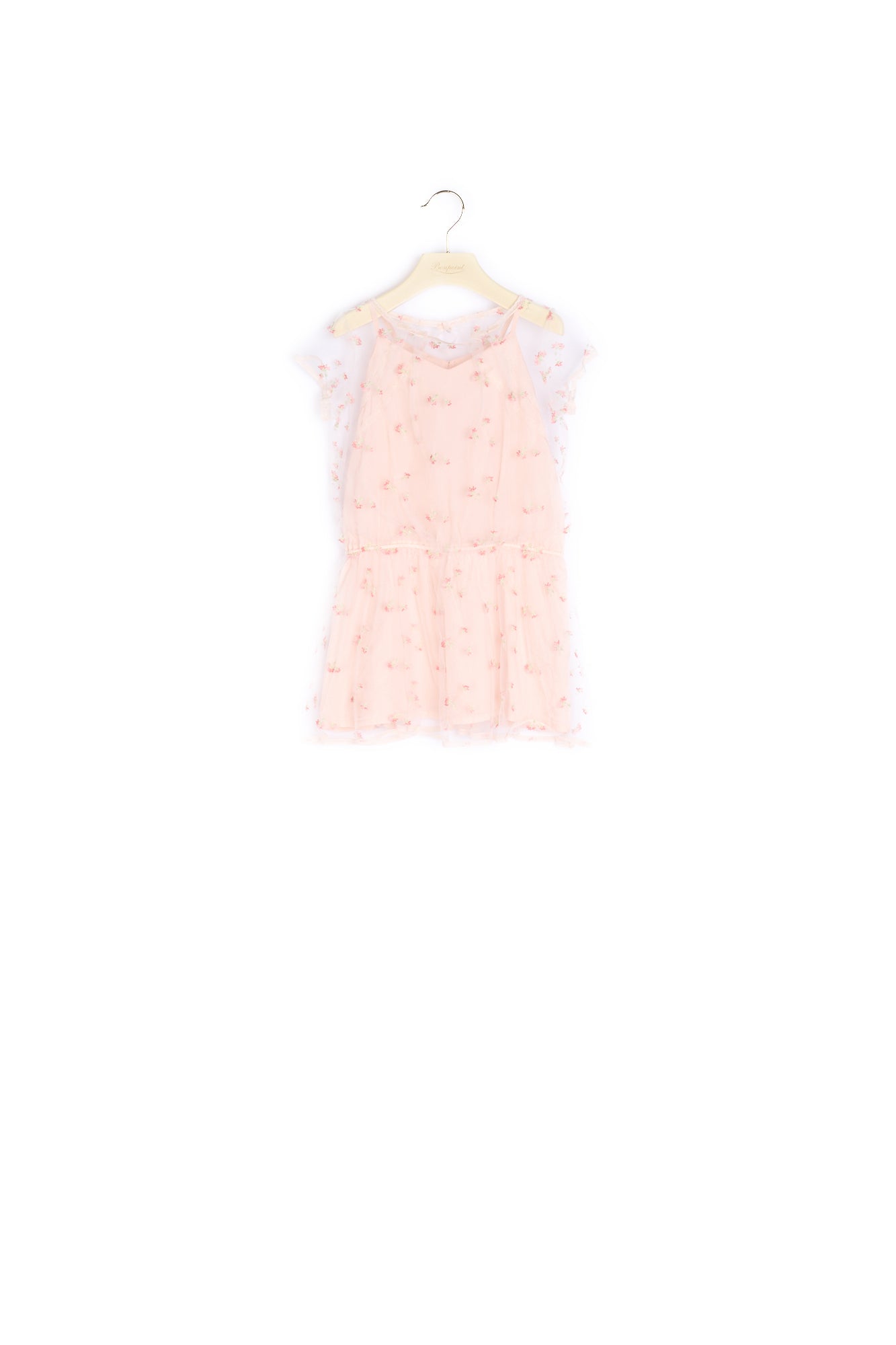 Robe Couture Nenufar Fille rose - Bonpoint vintage